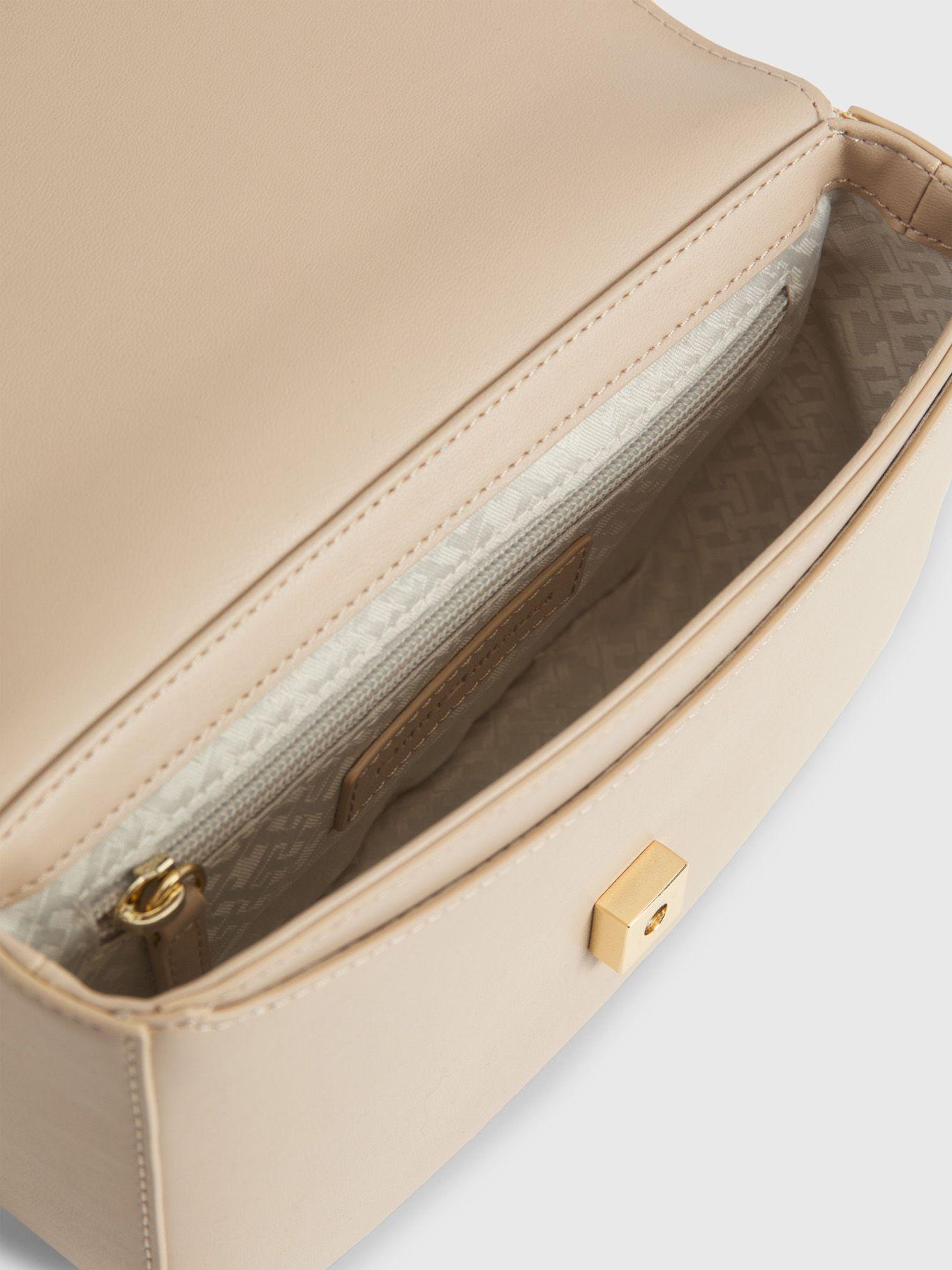Bandolera Crossover Con Cadena Beige Tommy Hilfiger-3