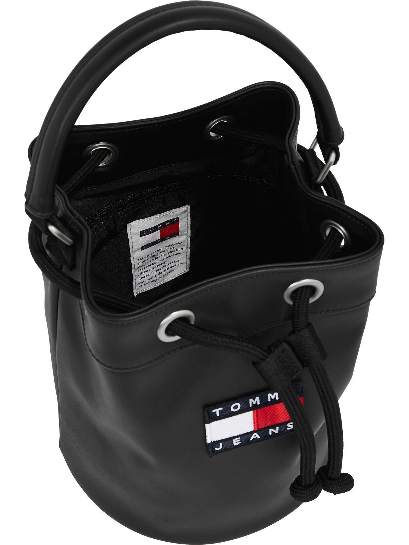 Cartera Bucket Heritage Con Logo Negro Tommy Hilfiger-3