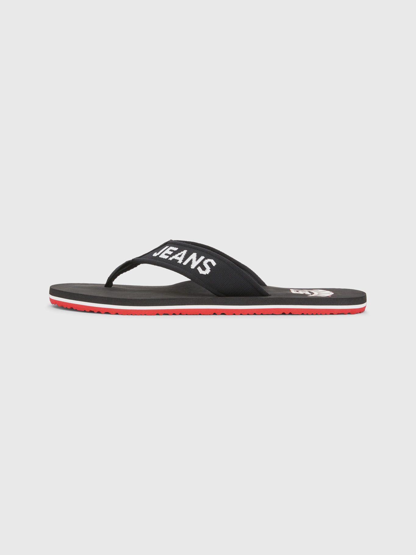 Sandalias Con Logo En Cinta Negro Tommy Hilfiger-4