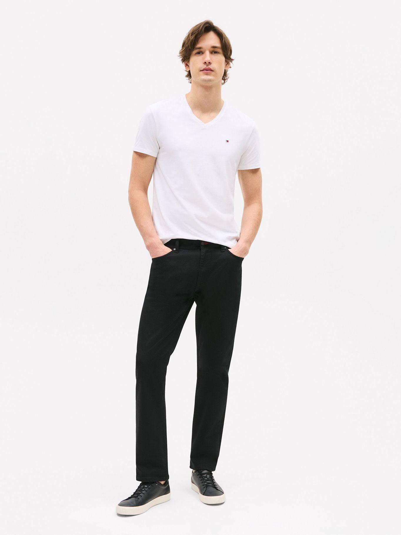 Polera Essential Cotton V-Neck Slim Fit Blanco Tommy Hilfiger-1
