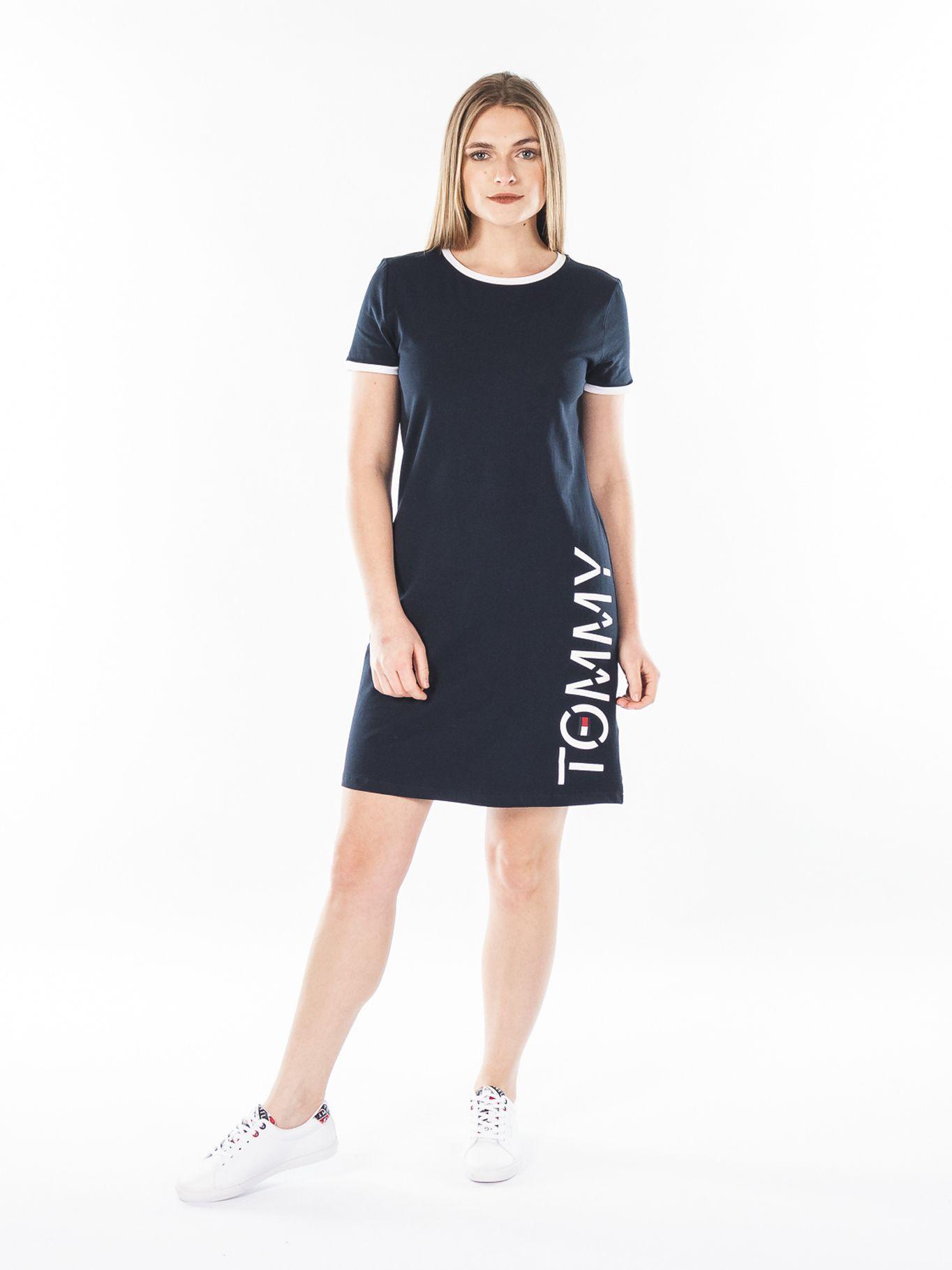 Vestido Heritage Con Logo Azul Tommy Hilfiger-0