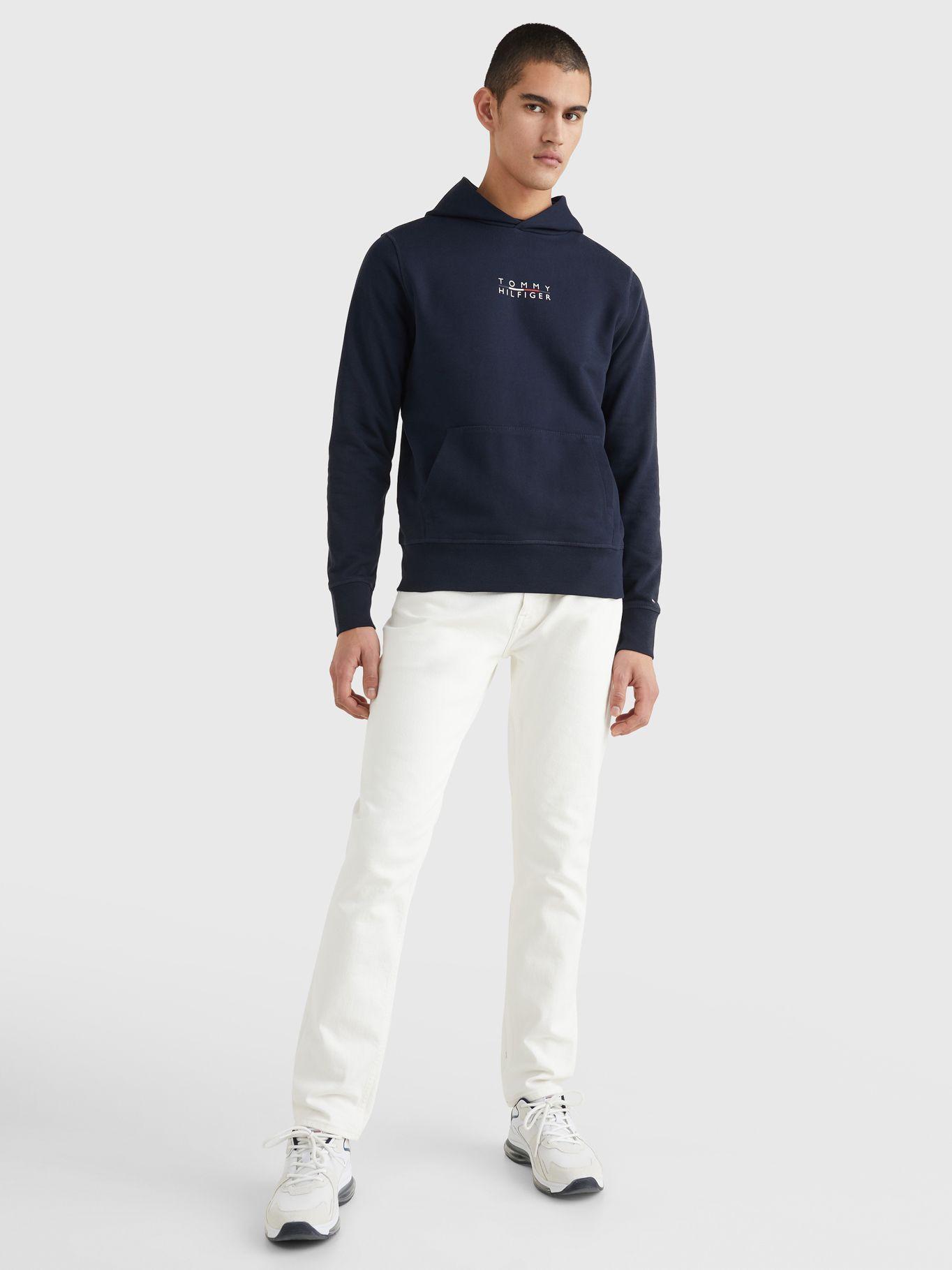 Polerón Hoodie Square Azul Tommy Hilfiger JN2-0