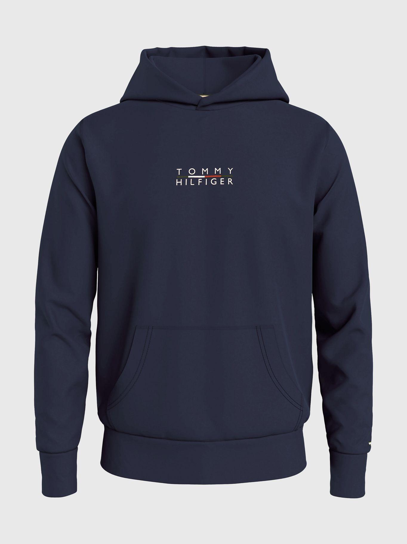Polerón Hoodie Square Azul Tommy Hilfiger JN2-4