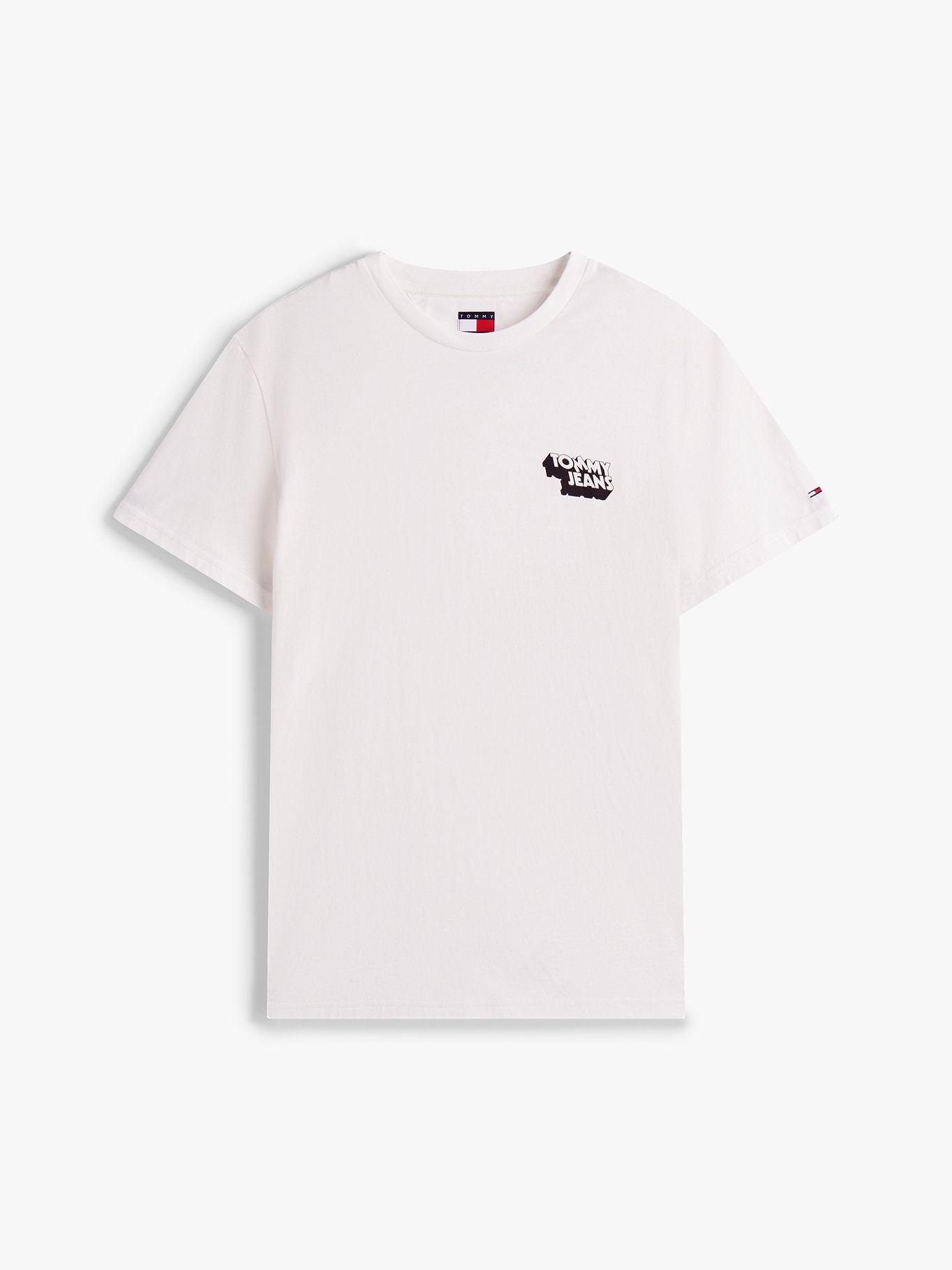 Polera Stack Logo Slim Fit Blanco YBL Tommy Jeans-4