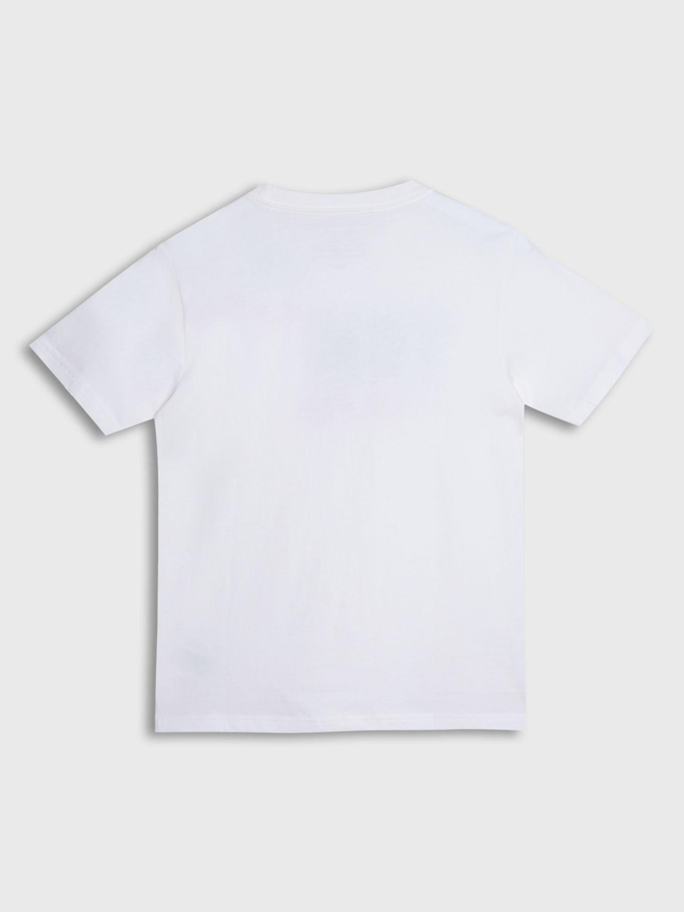 Polera De Niño Con Logo Centrado Blanco Tommy Hilfiger-1