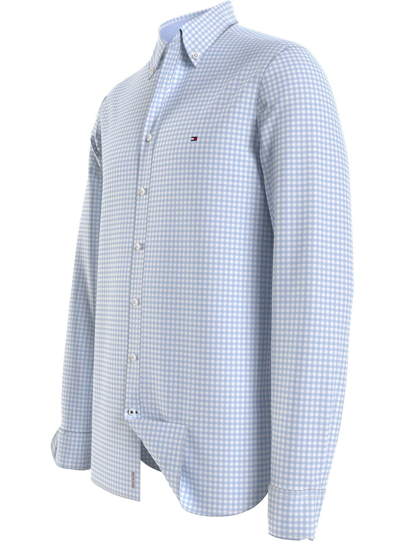 Camisa Soft Gingham Slim Fit Celeste Tommy Hilfiger-2