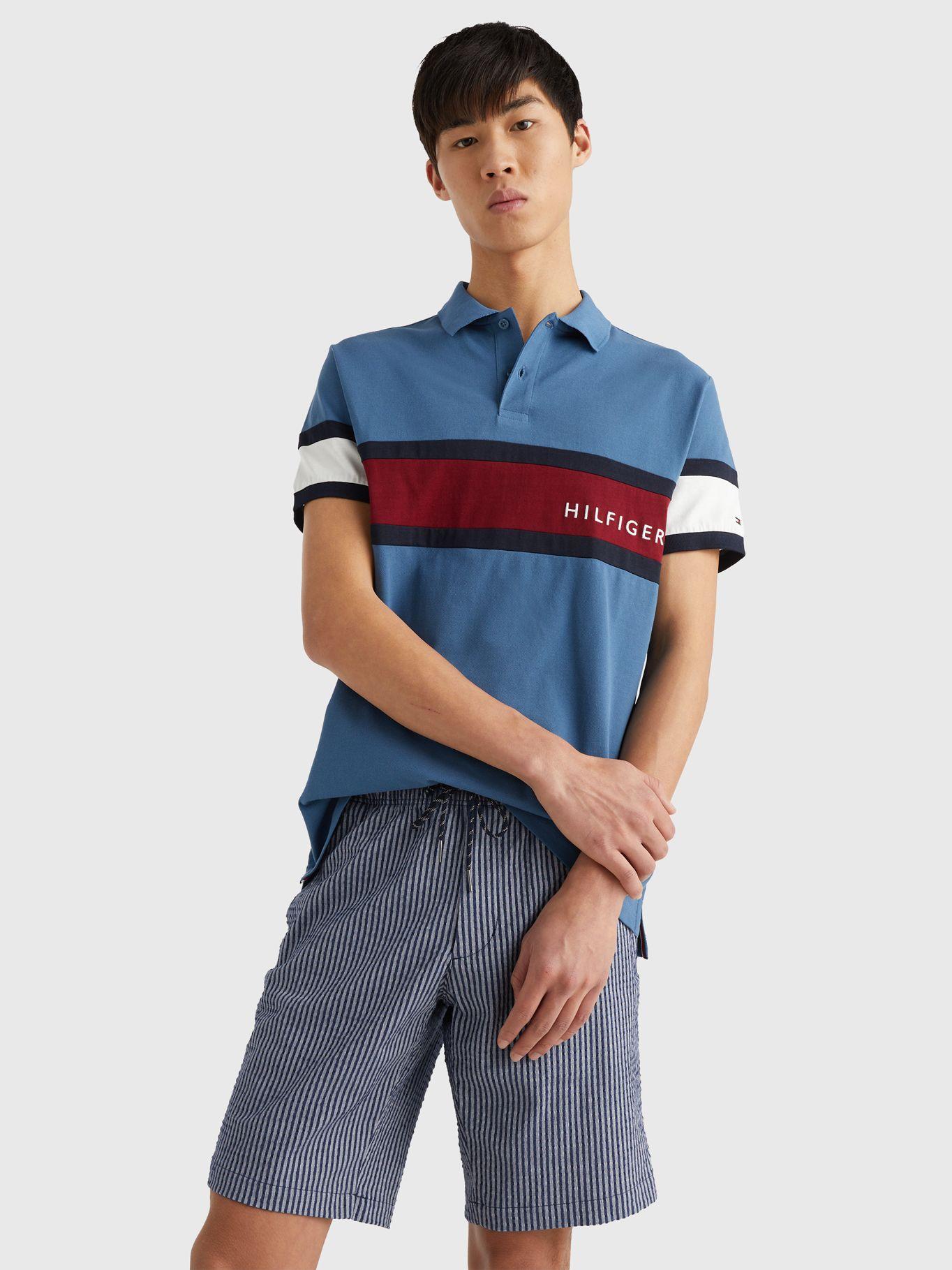 Polo Diseño Color Regular Fit Celeste Tommy Hilfiger-0