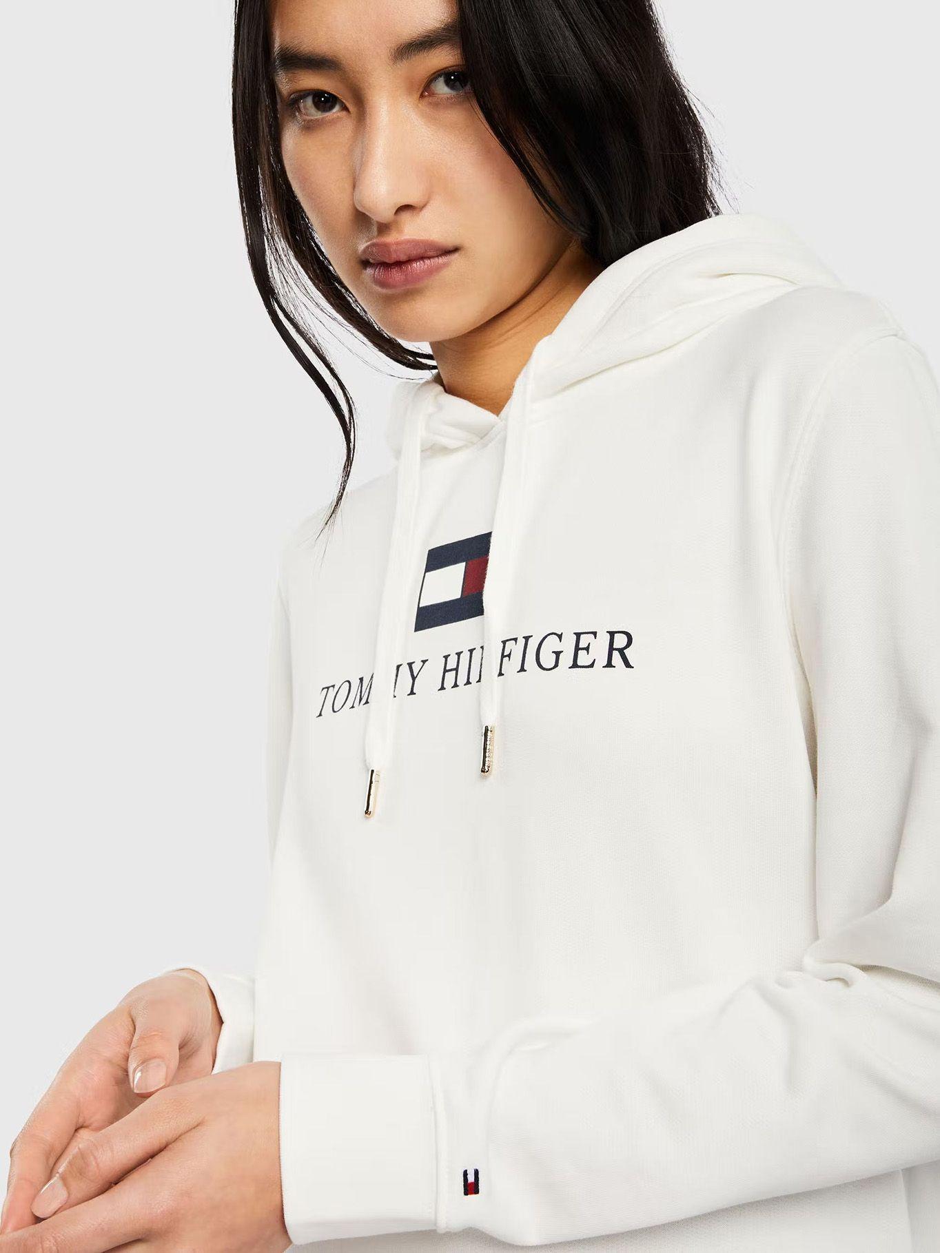 Polerón Hoodie Heritage Logo Blanco Tommy Hilfiger-3