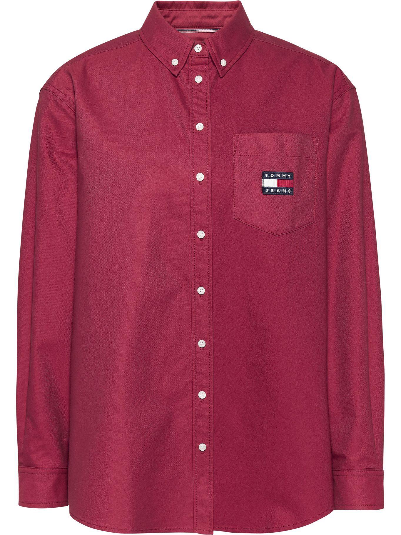 Camisa Parche Relaxed Rojo Tommy Jeans A2-0
