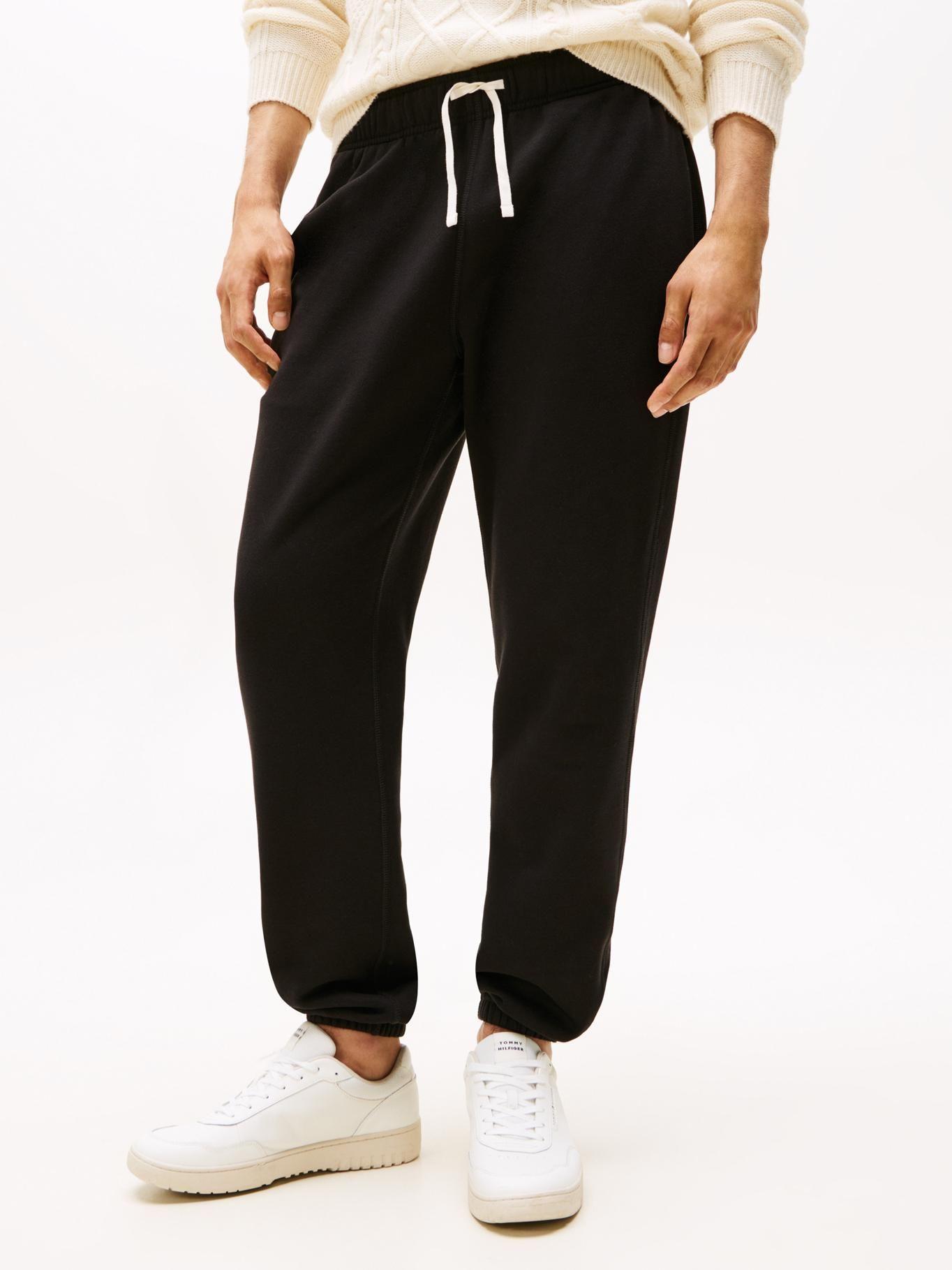 Joggers Essential De Algodón Negro Tommy Hilfiger-1