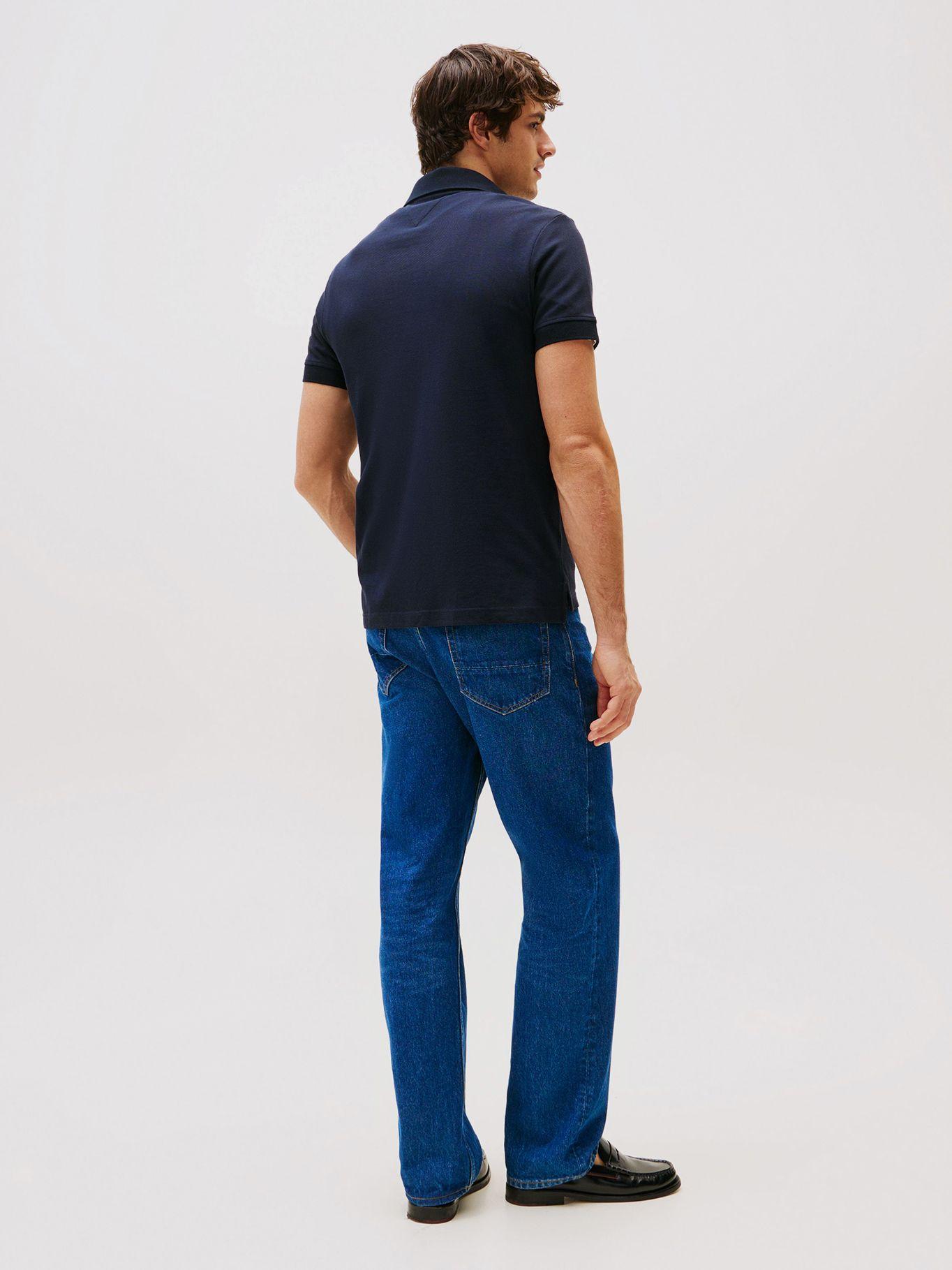 Polo Tonal Monotype Regular Fit Azul Tommy Hilfiger-2