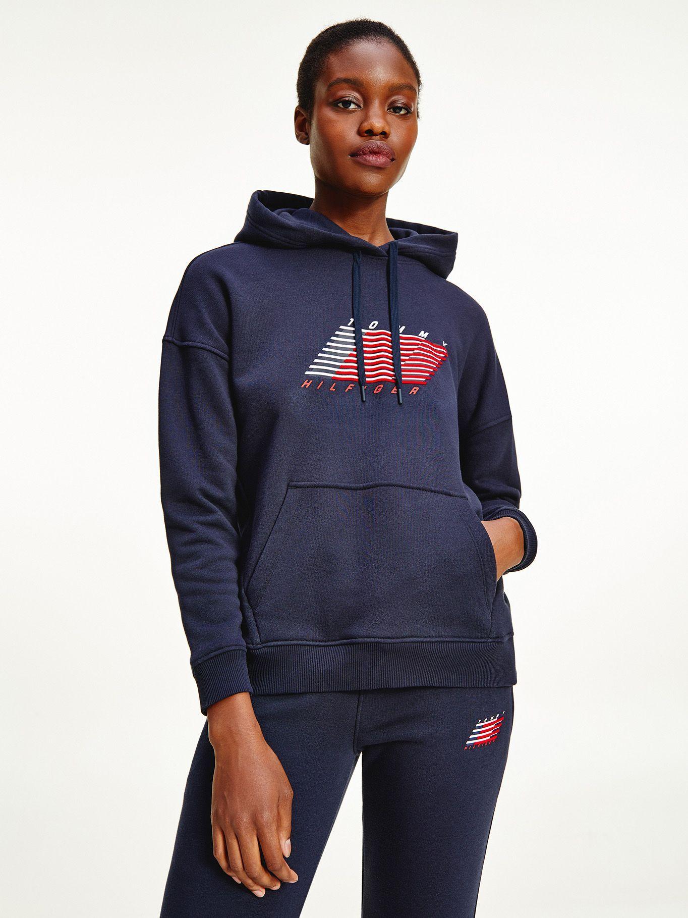 Polerón Hoodie Flag Azul Tommy Hilfiger A2-0