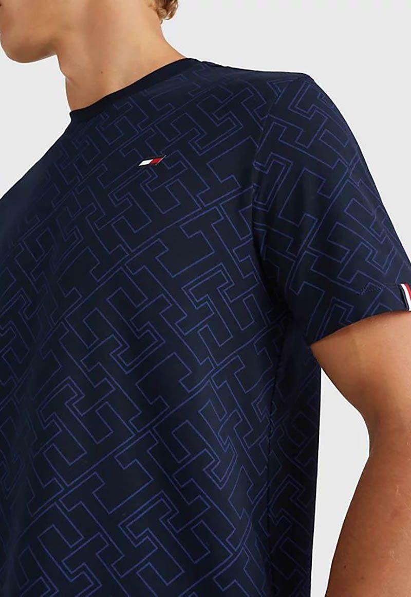 Polera Sport Monogram Azul Tommy Hilfiger-3