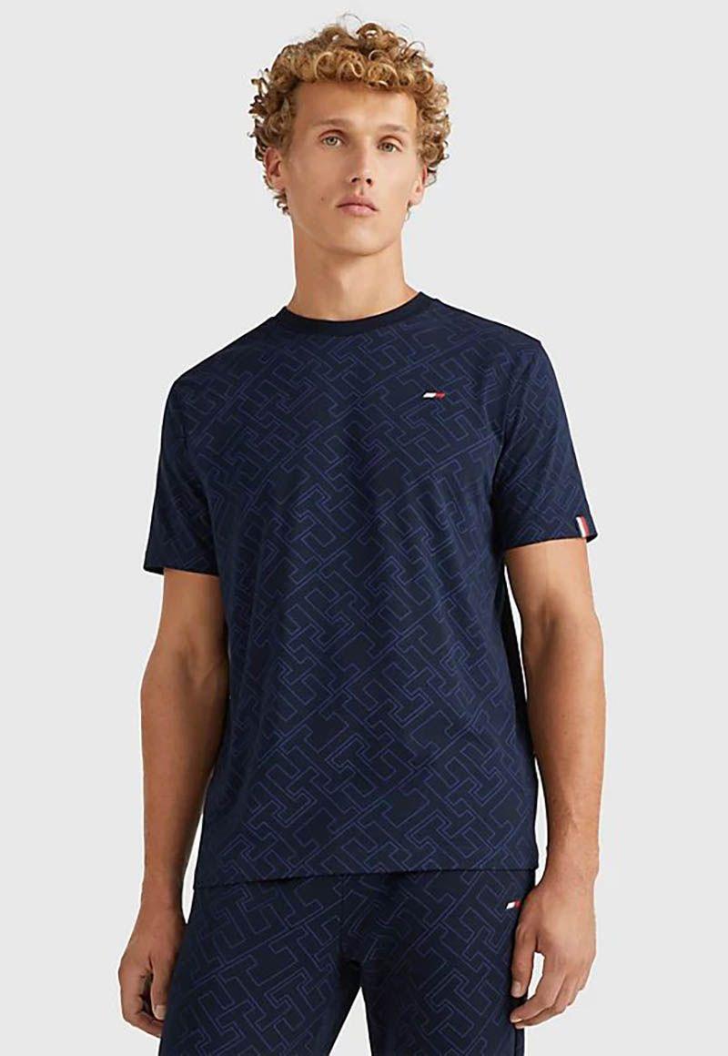 Polera Sport Monogram Azul Tommy Hilfiger-0