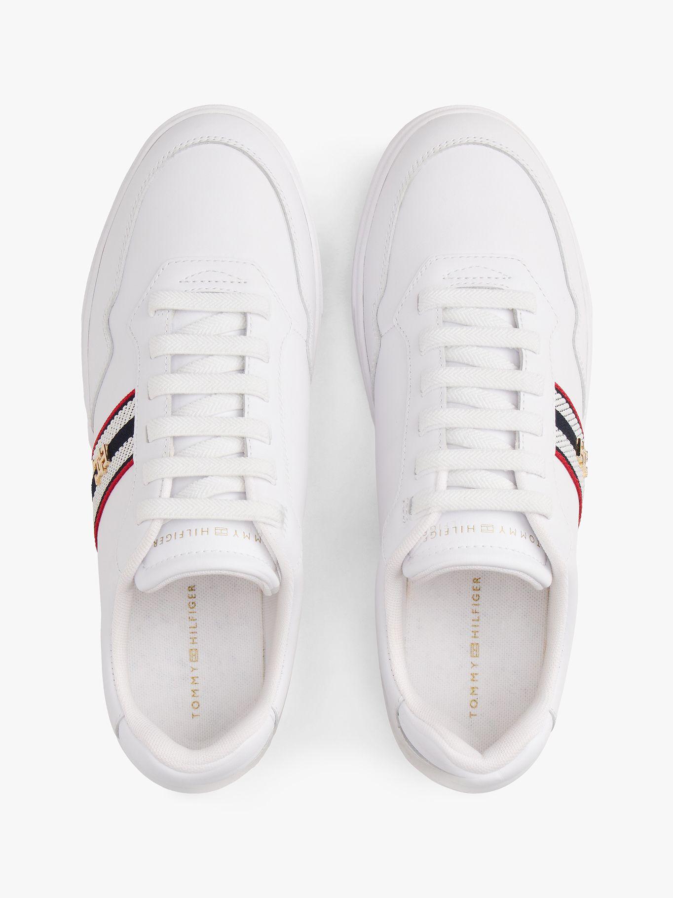 Zapatilla Cuero Webbing Cupsole Blanco Tommy Hilfiger-3