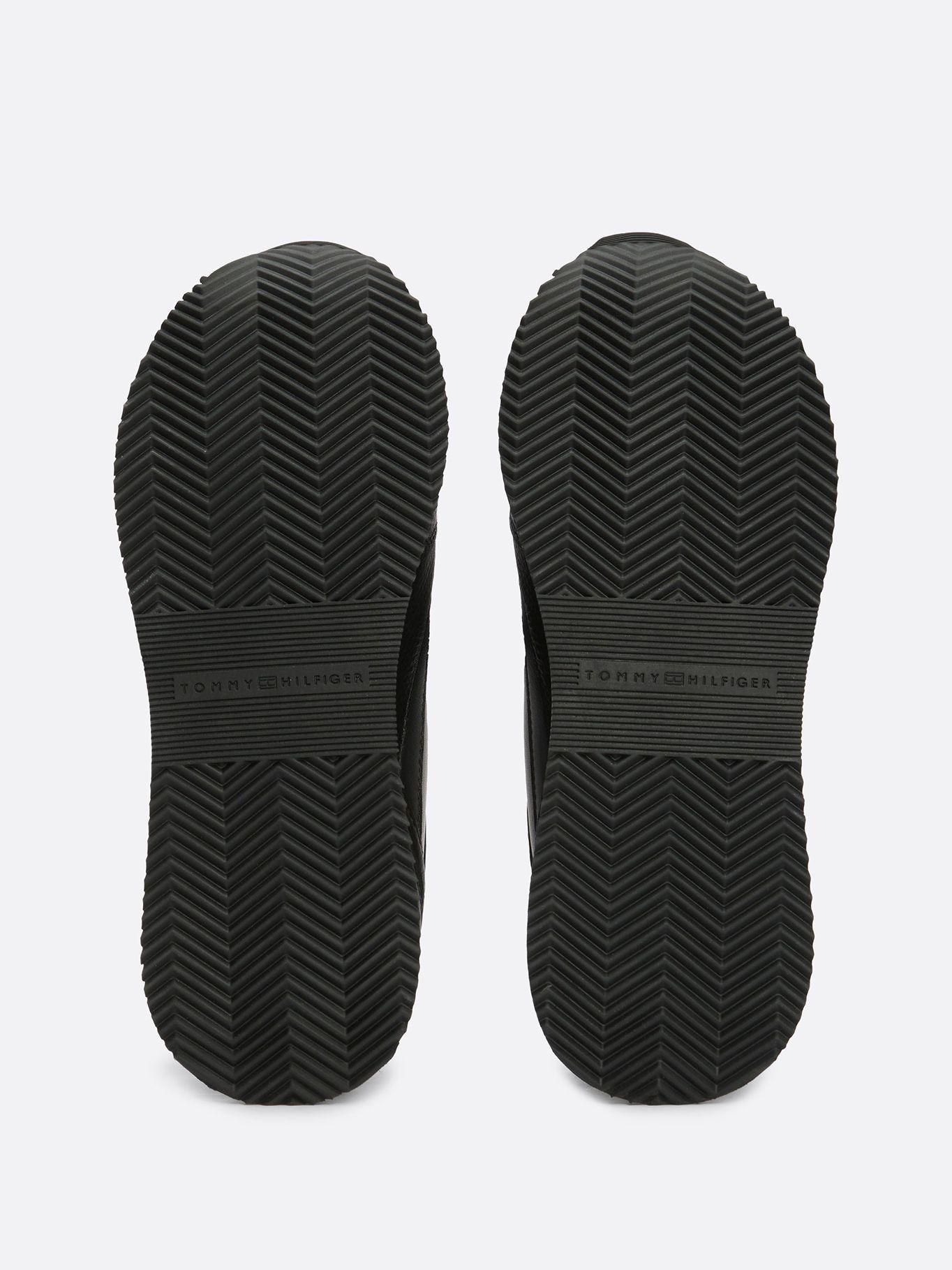 Zapatillas Running De Cuero Negro Tommy Hilfiger-3