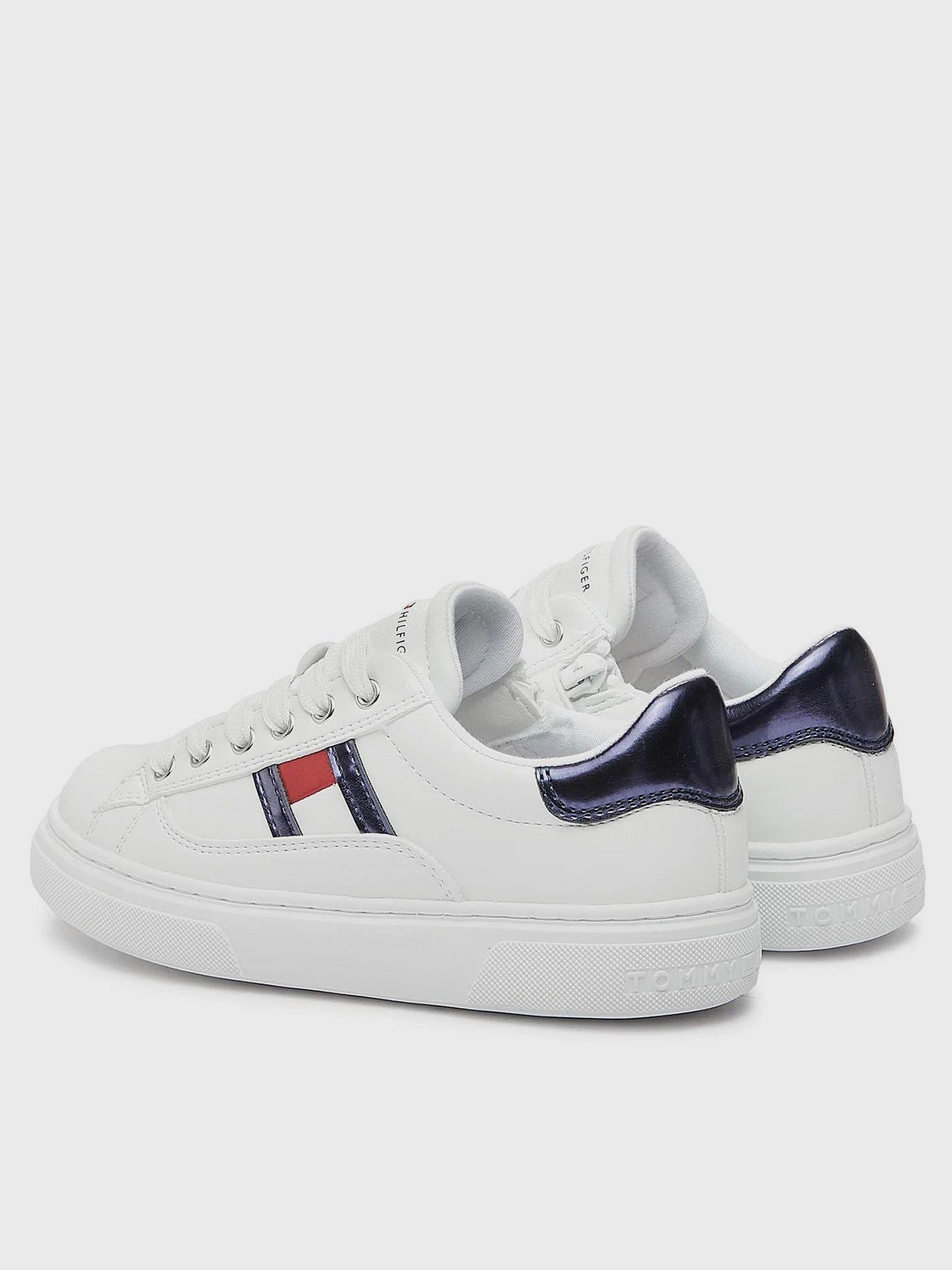 Zapatilla Niña Con Logo Lateral Blanco Tommy Hilfiger-1