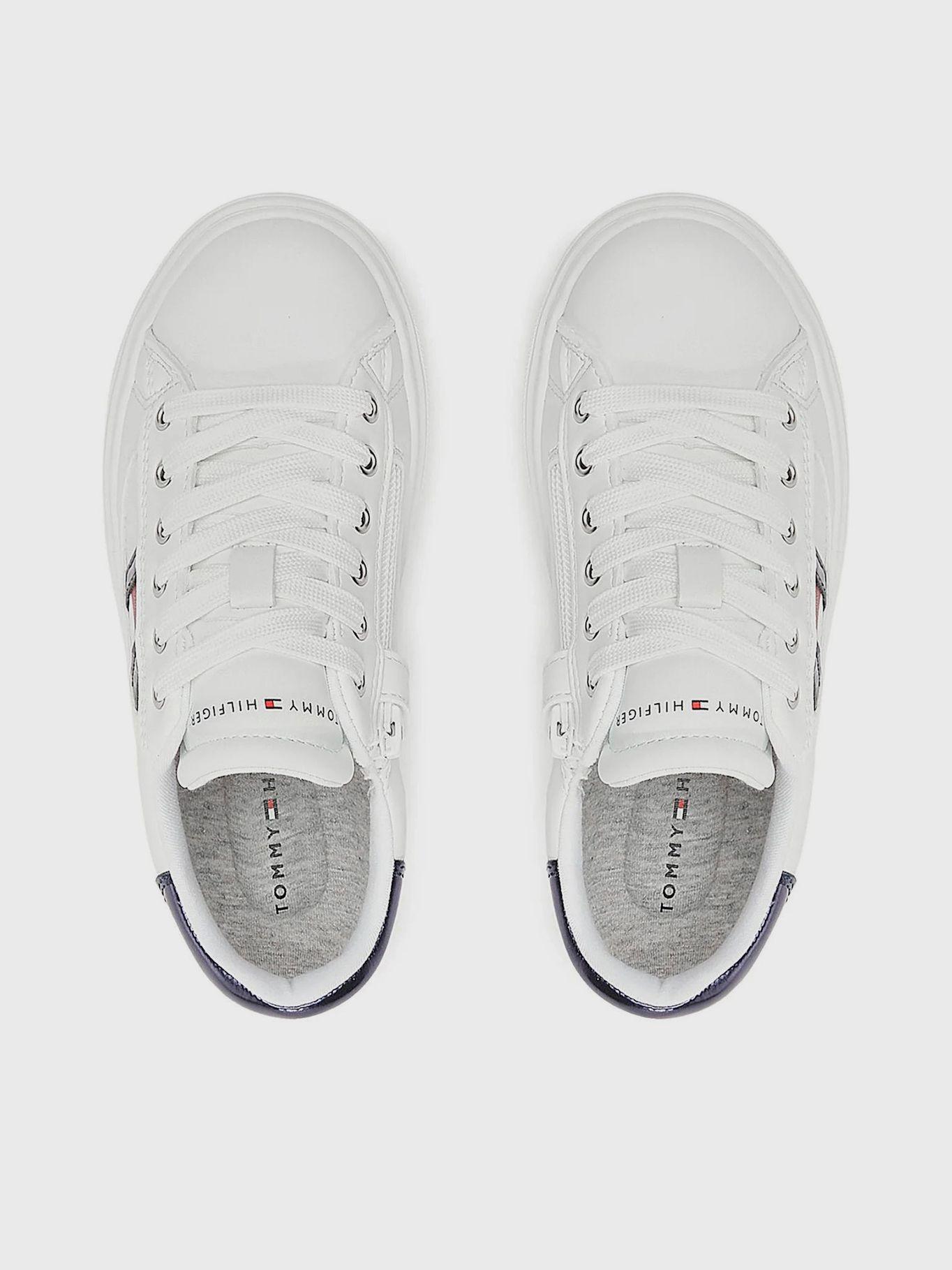Zapatilla Niña Con Logo Lateral Blanco Tommy Hilfiger-2