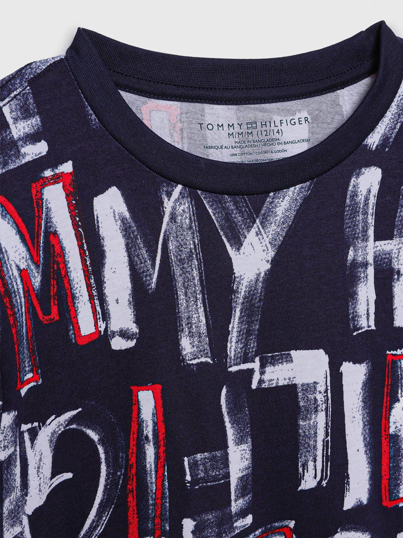 Polera Spell Logo Azul Tommy Hilfiger-2