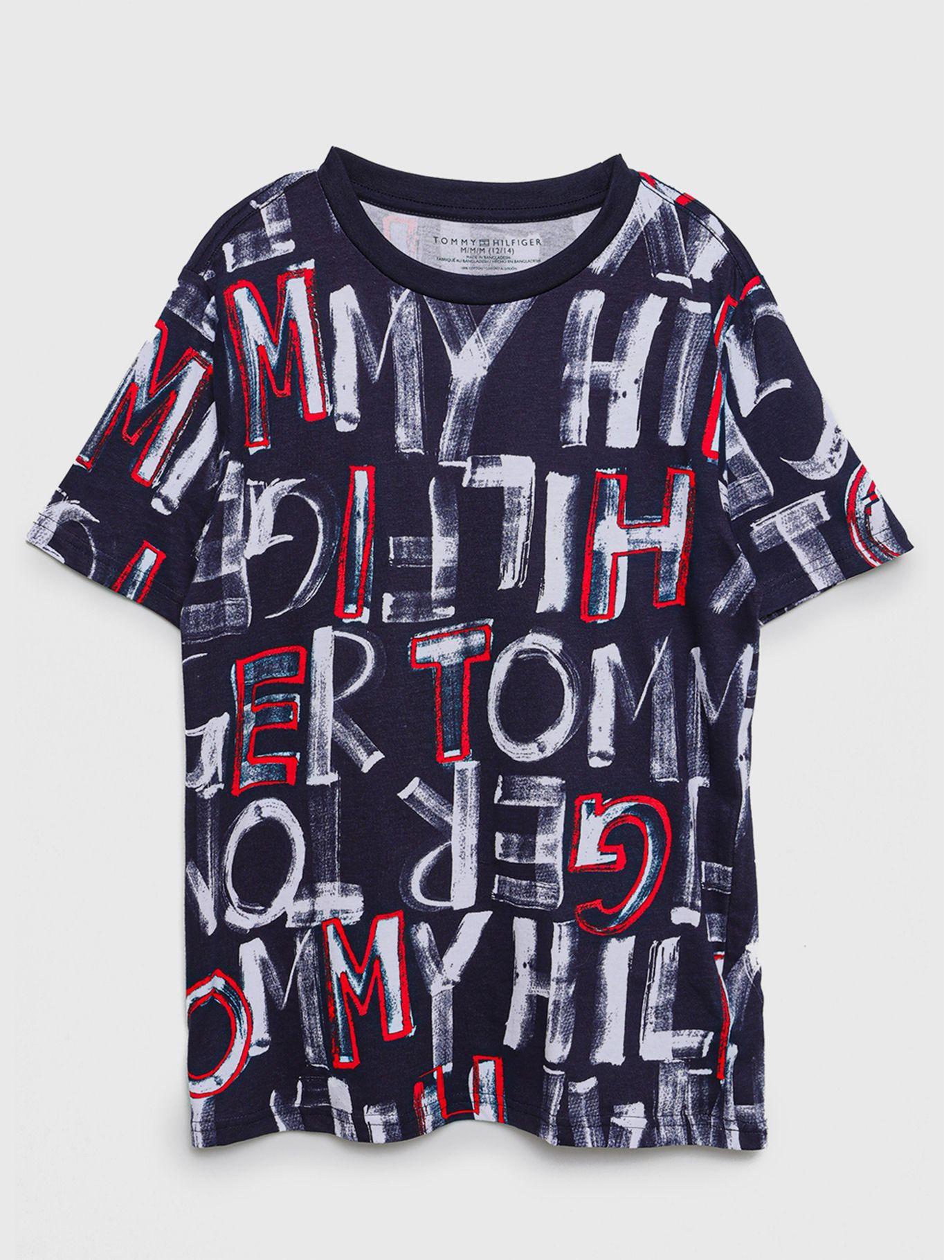Polera Spell Logo Azul Tommy Hilfiger-0