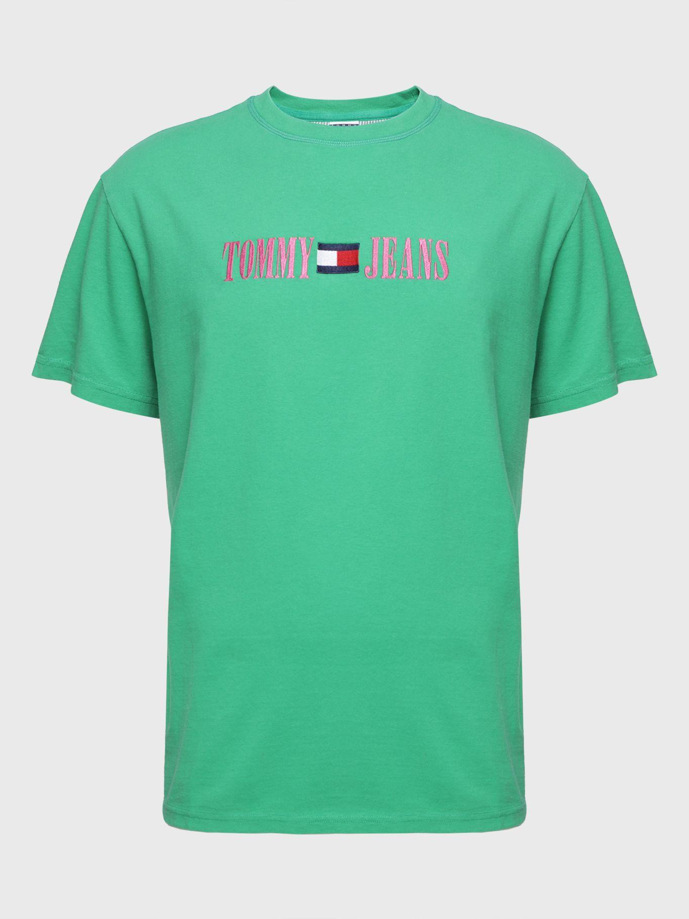 Polera Pop Logo Flag Verde Tommy Hilfiger-0