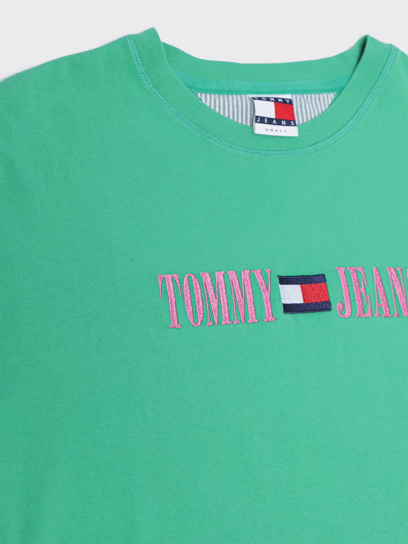 Polera Pop Logo Flag Verde Tommy Hilfiger-2