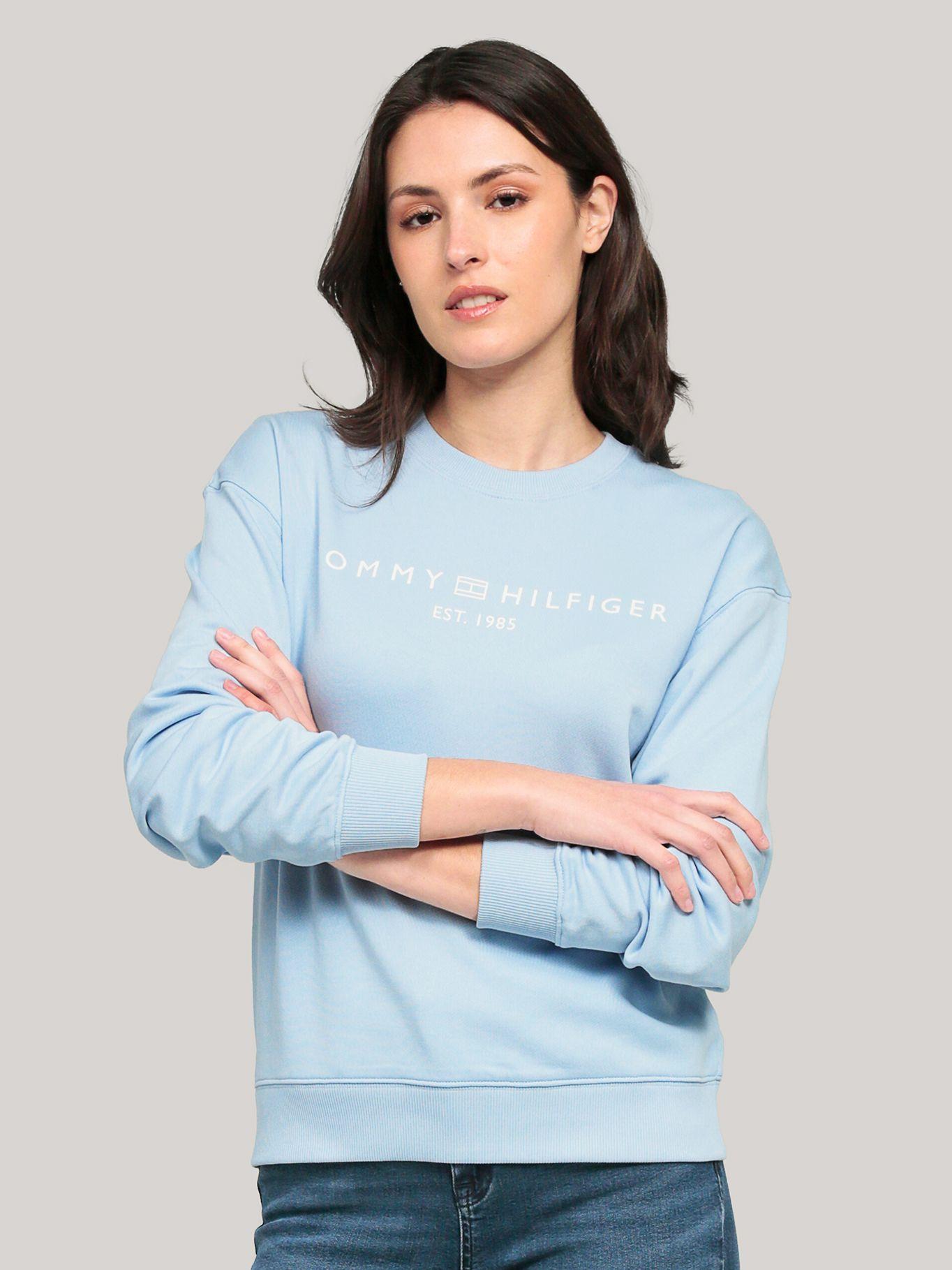 Polerón Modern C10 Logo Celeste Tommy Hilfiger-0