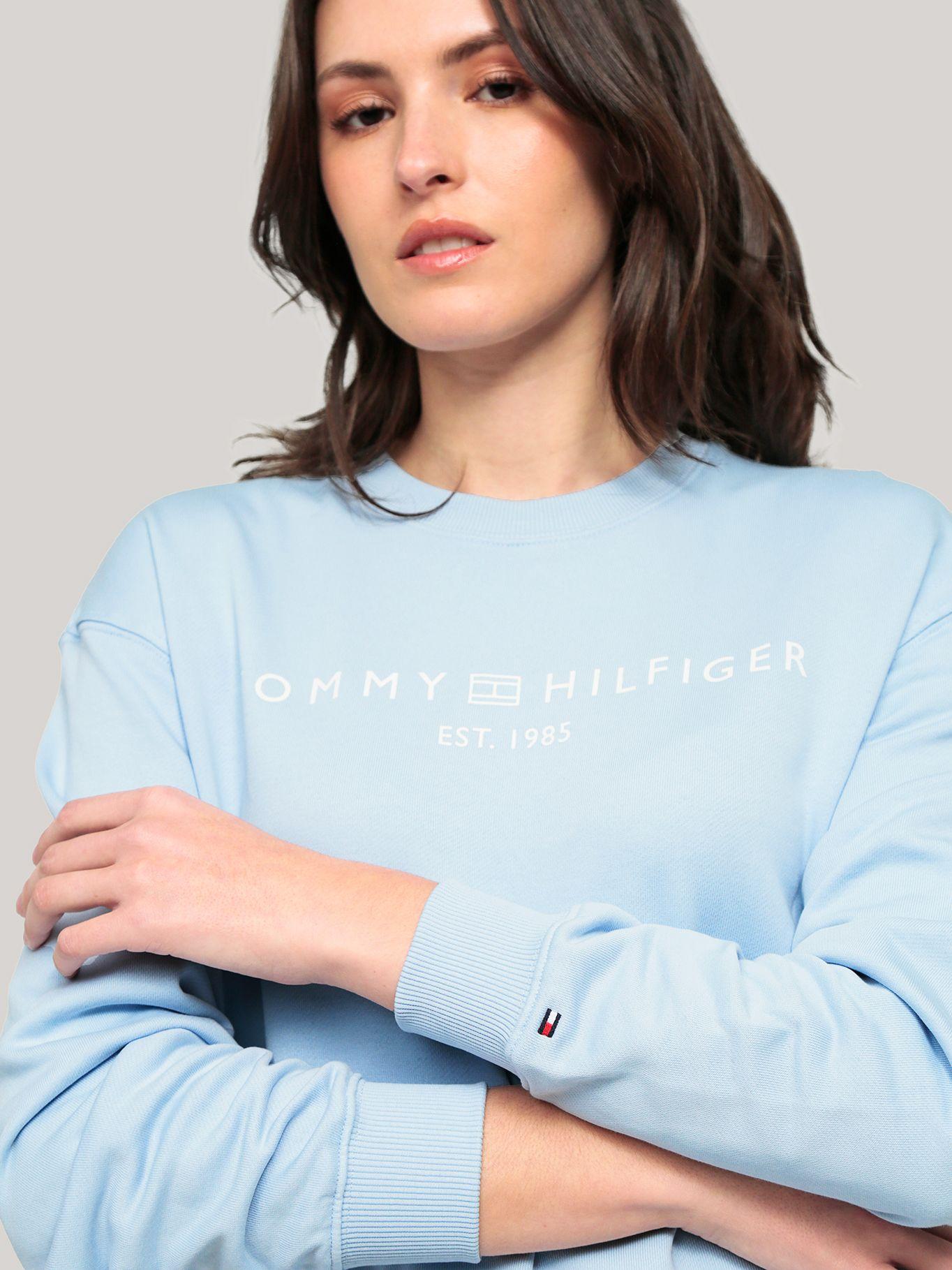 Polerón Modern C10 Logo Celeste Tommy Hilfiger-4