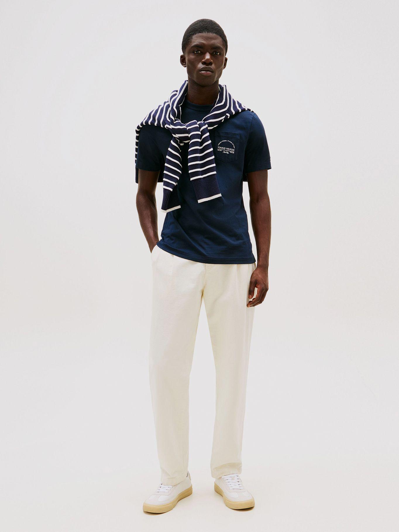 Polera Arch Pocket Con Logo Azul Tommy Hilfiger-1