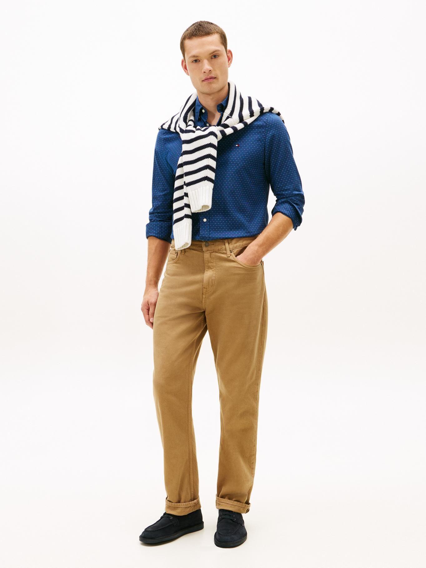 Camisa De Popelín Slim Fit Tommy Hilfiger Azul-1
