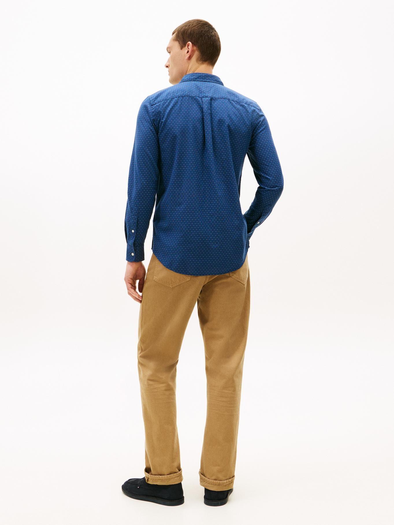Camisa De Popelín Slim Fit Tommy Hilfiger Azul-2
