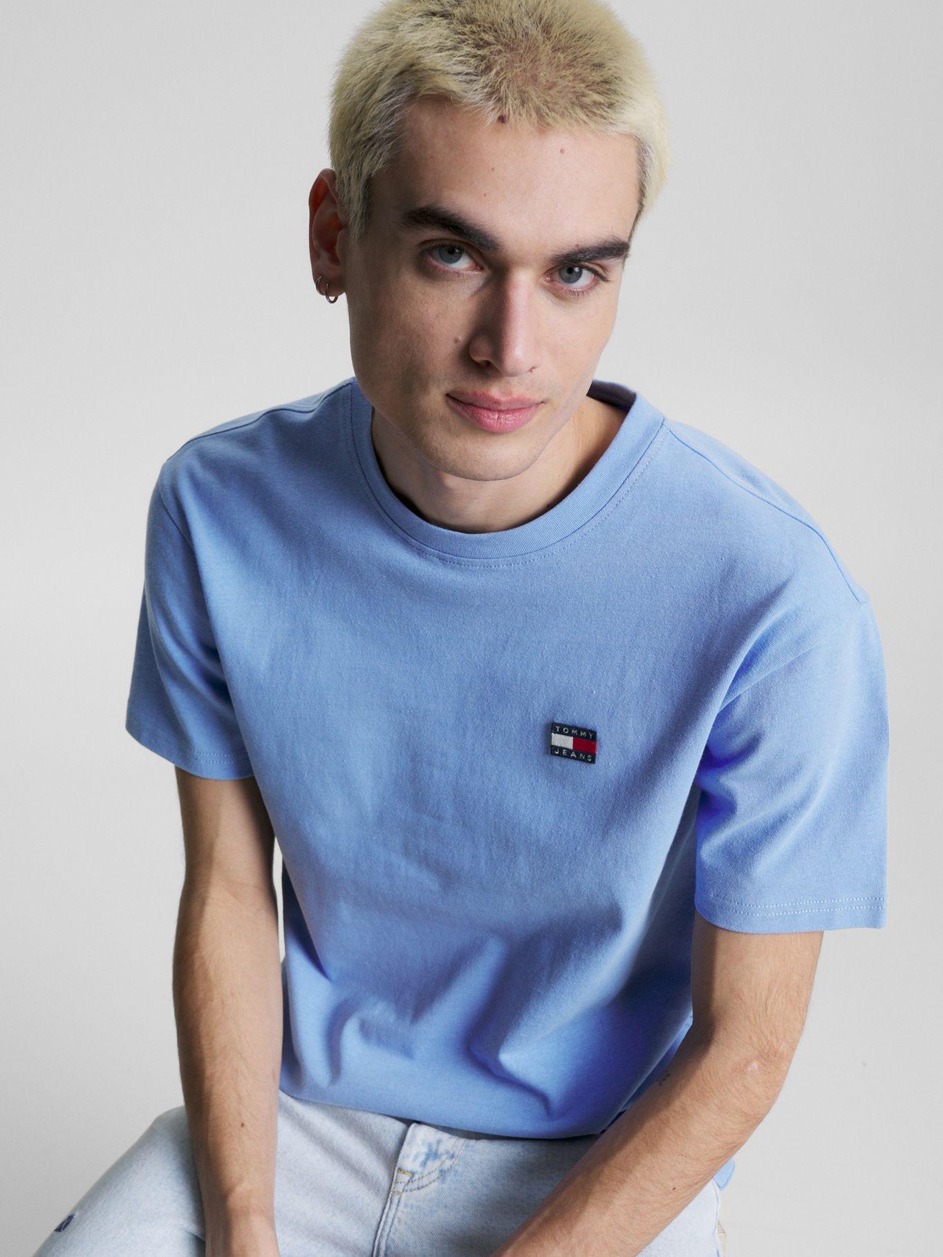 Polera Classic Parche Celeste Tommy Jeans-3