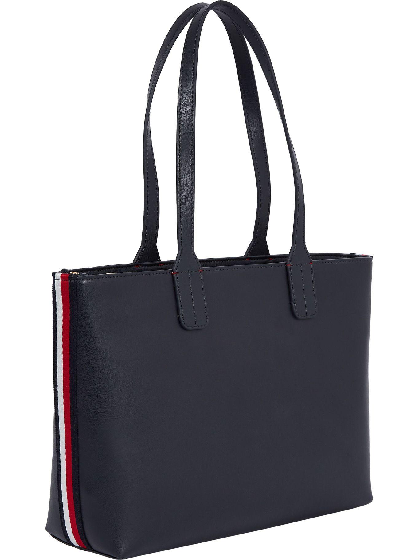 Bolso Tote Corporate Stripe Azul Tommy Hilfiger-1