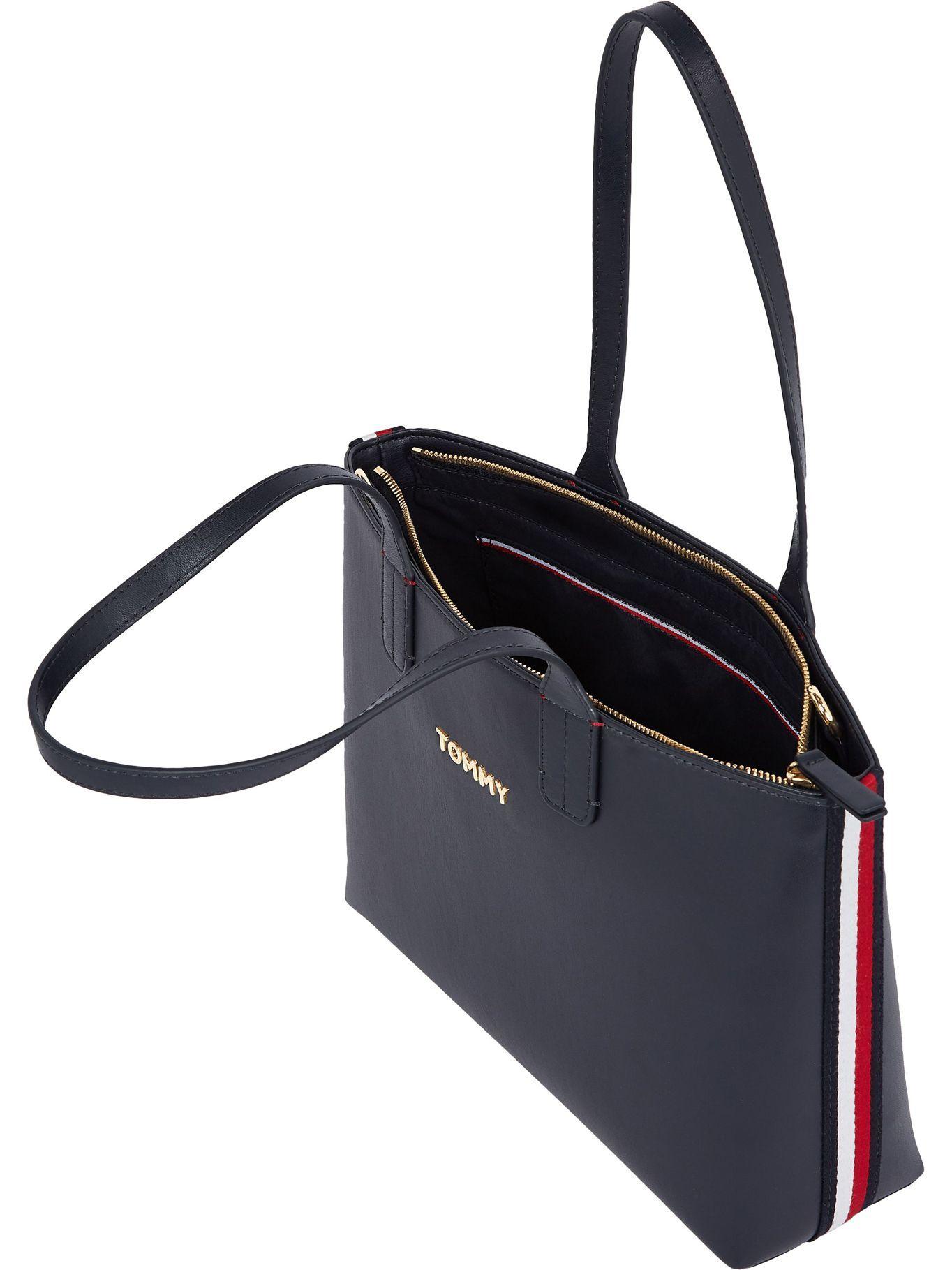 Bolso Tote Corporate Stripe Azul Tommy Hilfiger-2