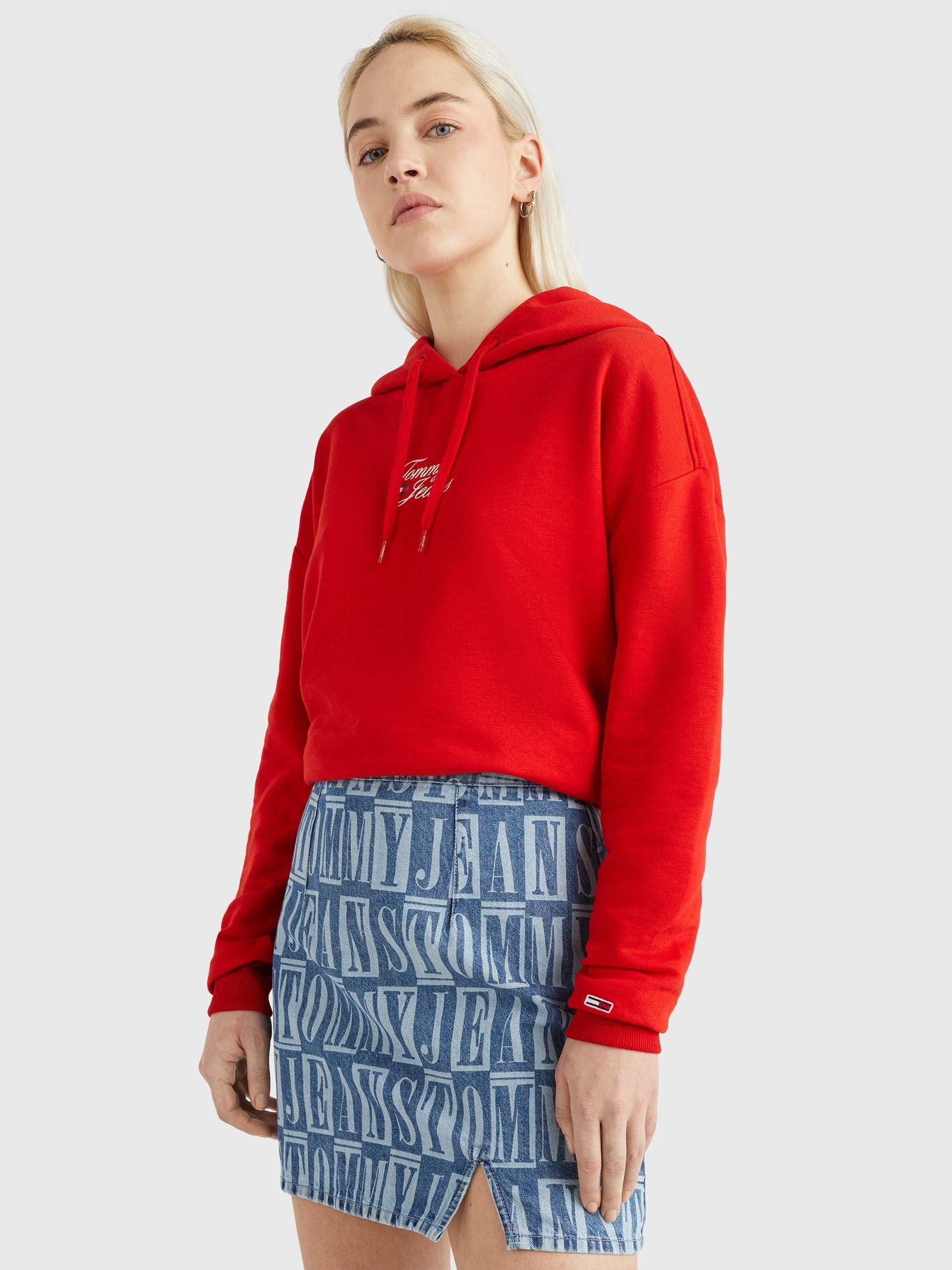 Polerón Hoodie Essential Rojo Tommy Jeans-0