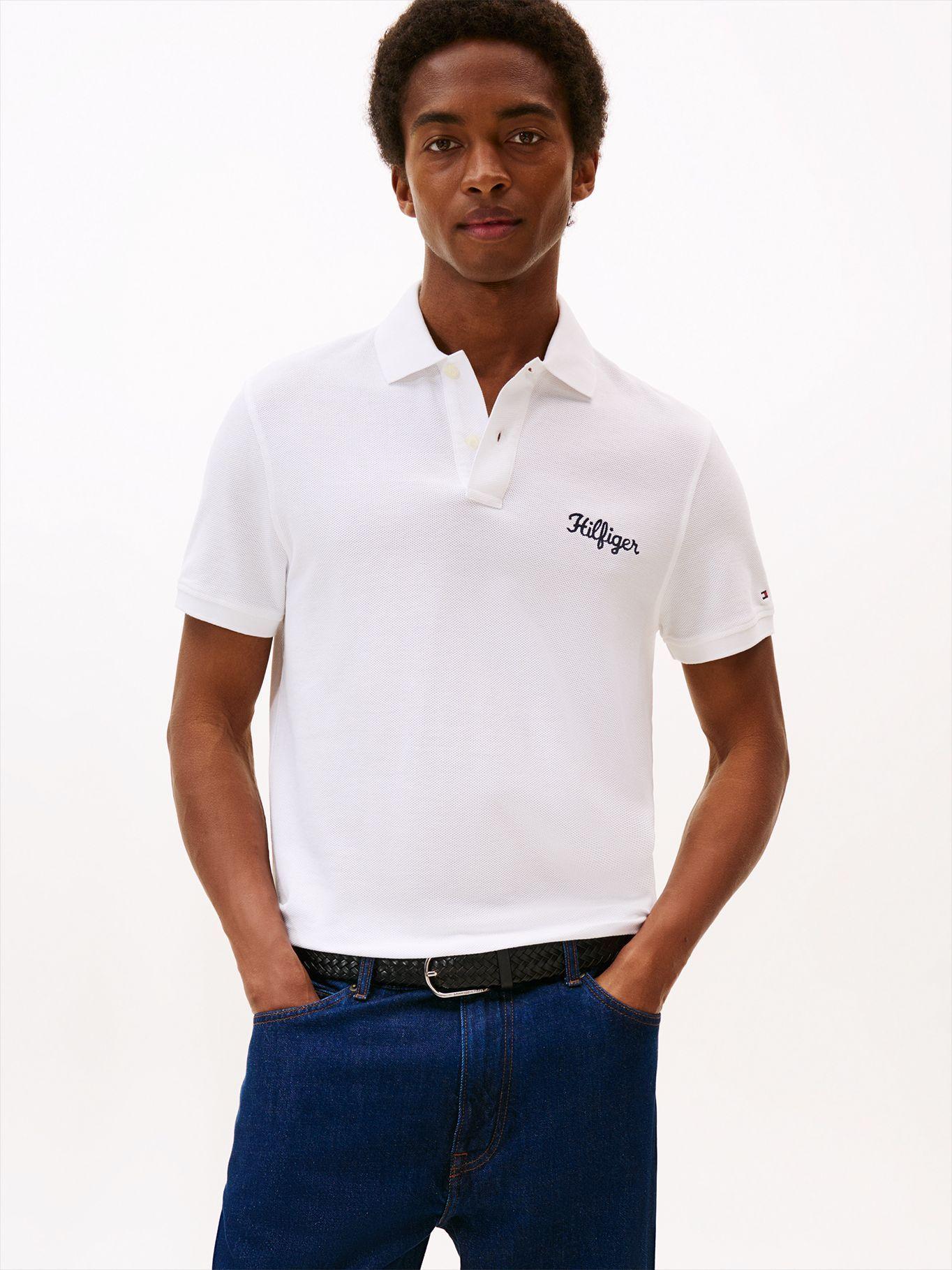Polo Con Logo Gráfico Regular Fit Blanco Tommy Hilfiger-0