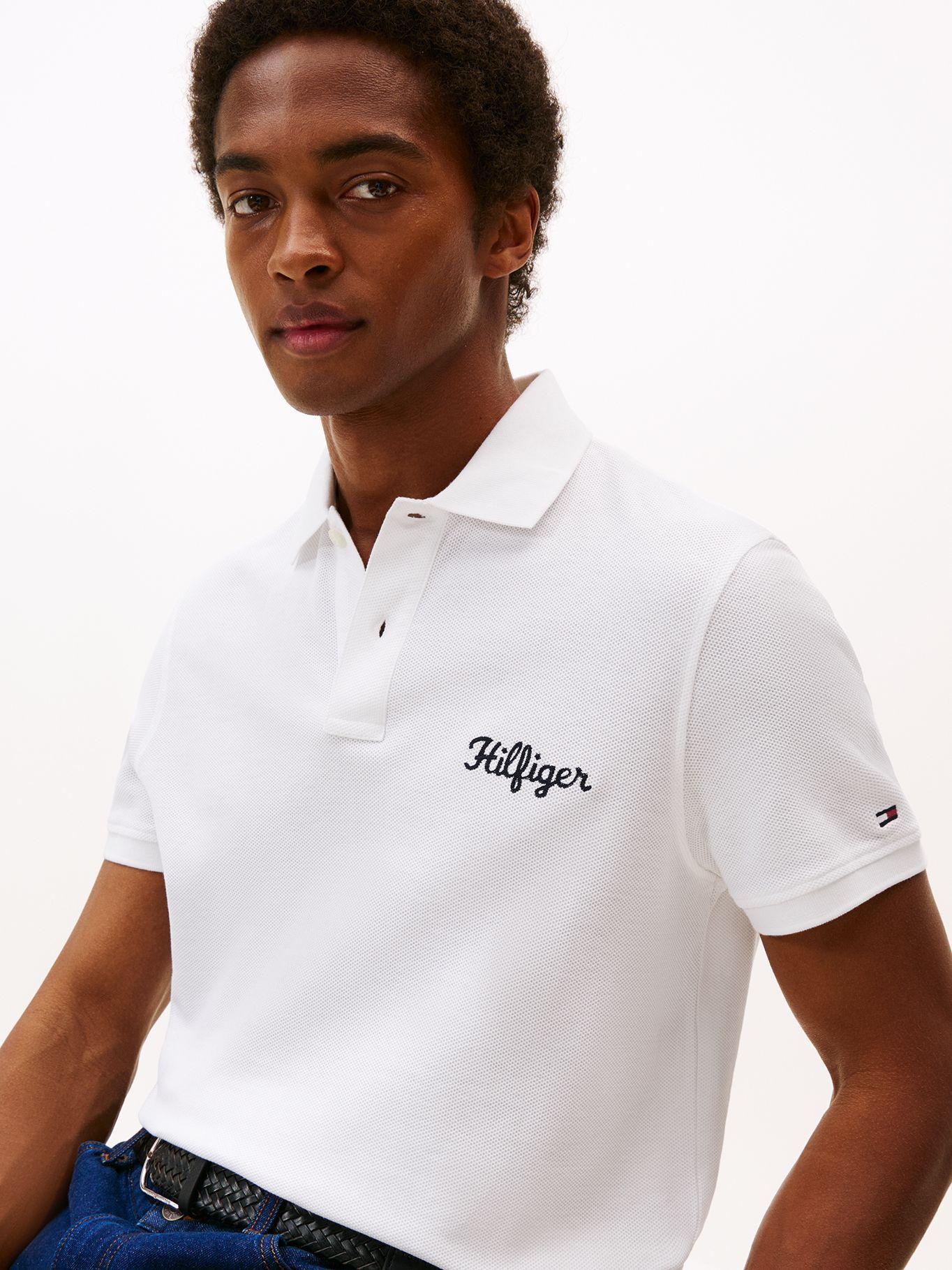 Polo Con Logo Gráfico Regular Fit Blanco Tommy Hilfiger-3