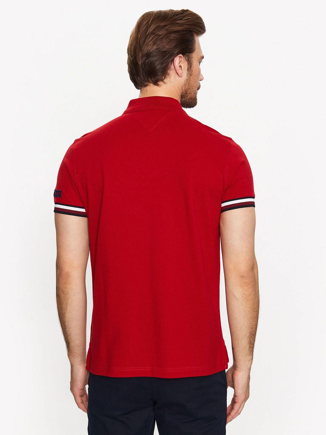 Polo Monotype Slim Fit Rojo Tommy Hilfiger-2