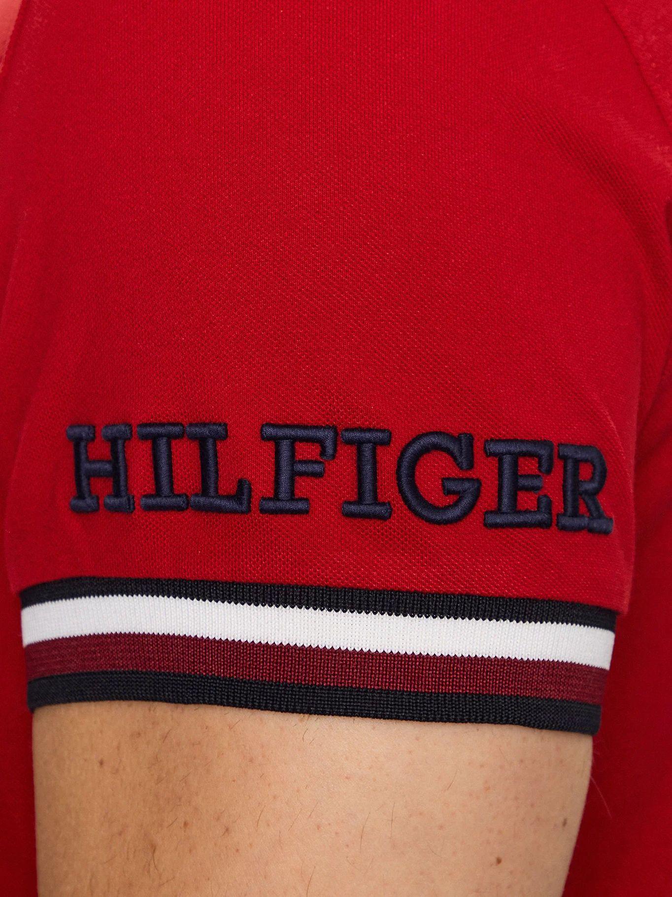Polo Monotype Slim Fit Rojo Tommy Hilfiger-4