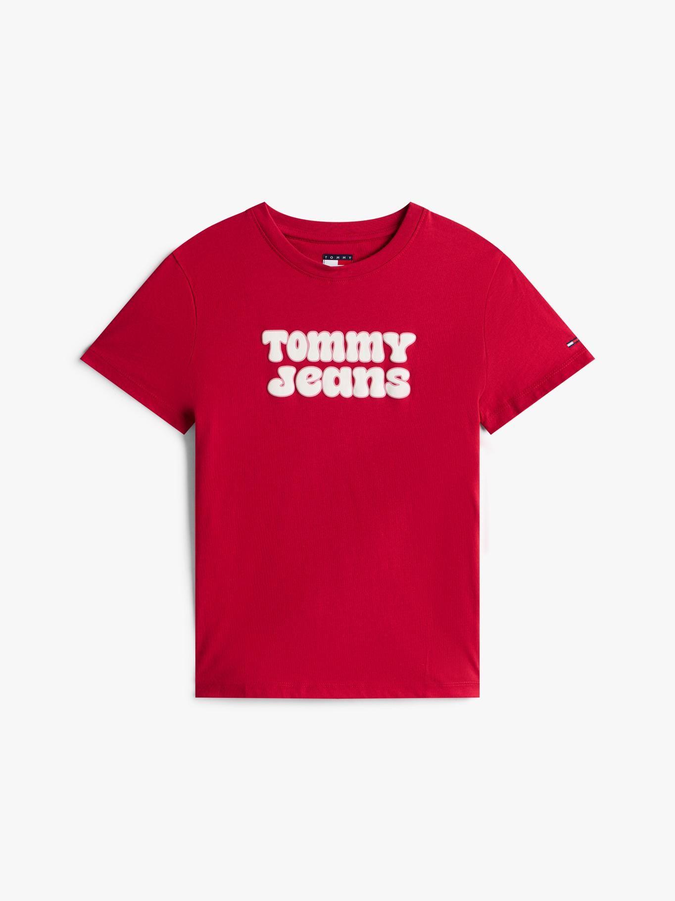 Polera Essential Logo Regular Fit Rojo Tommy Jeans-4