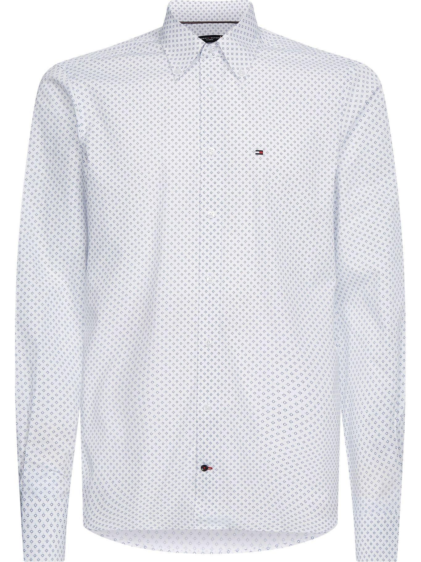 Camisa Flex Circle Print Blanco Tommy Hilfiger JN2-0