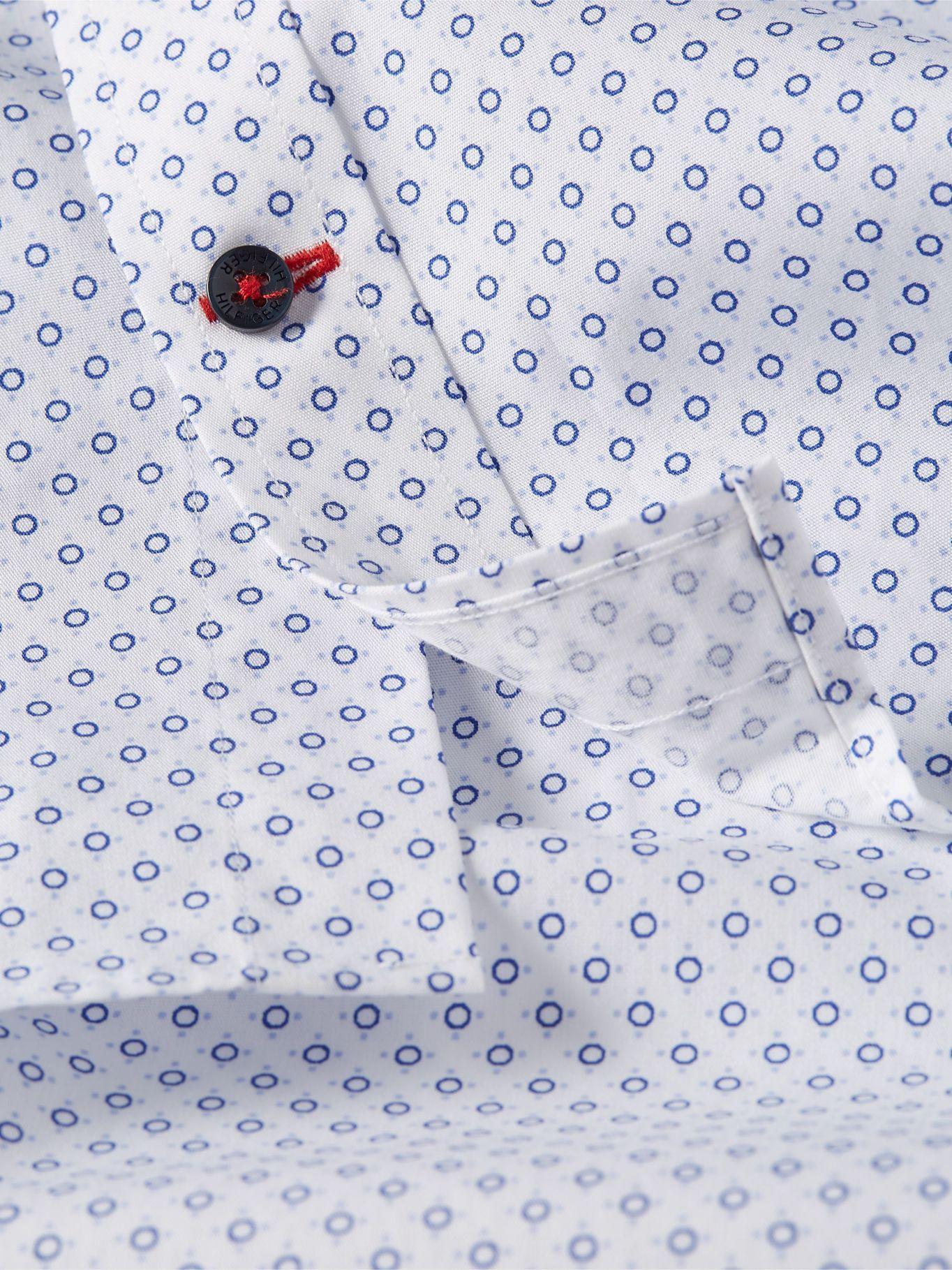 Camisa Flex Circle Print Blanco Tommy Hilfiger JN2-2