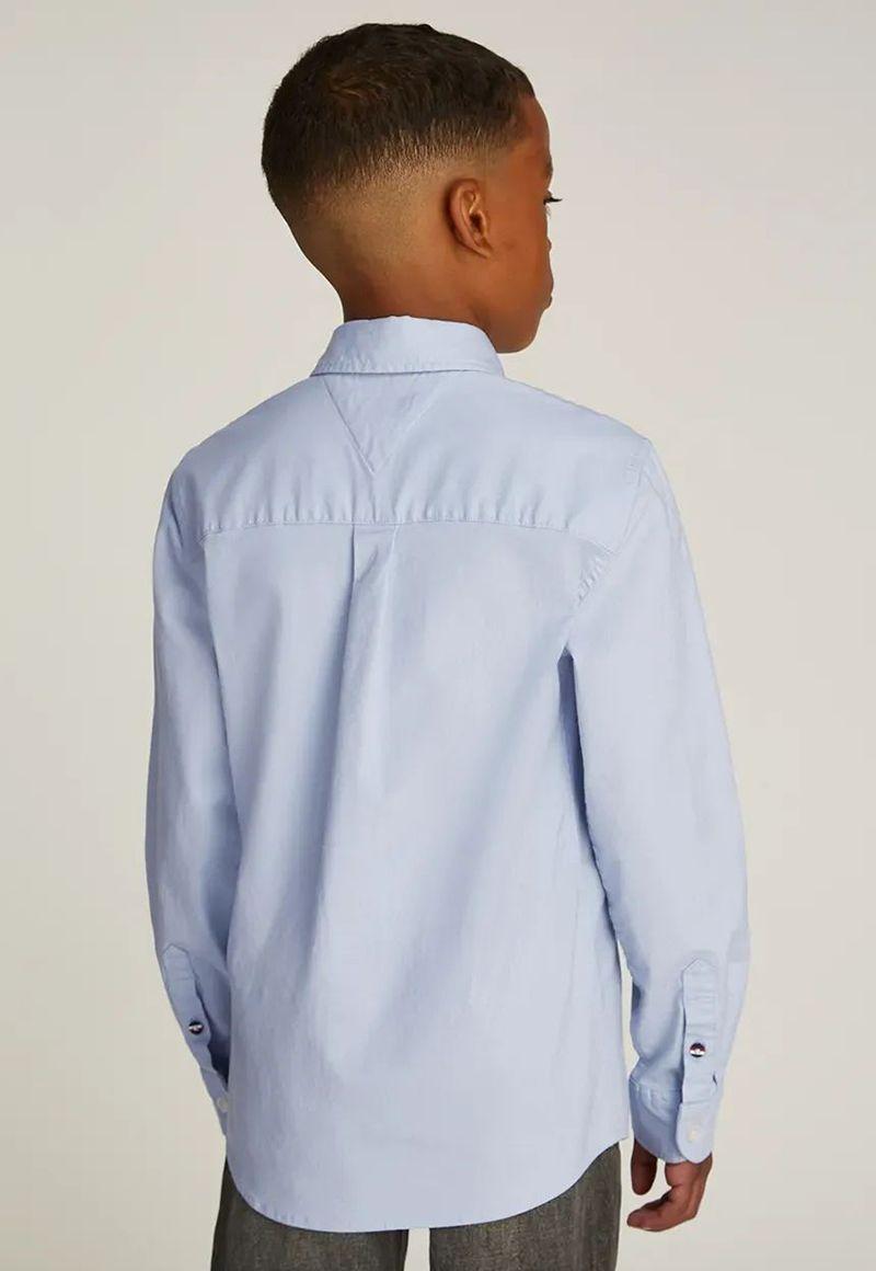 Camisa Essential De Corte Regular Celeste Tommy Hilfiger-1