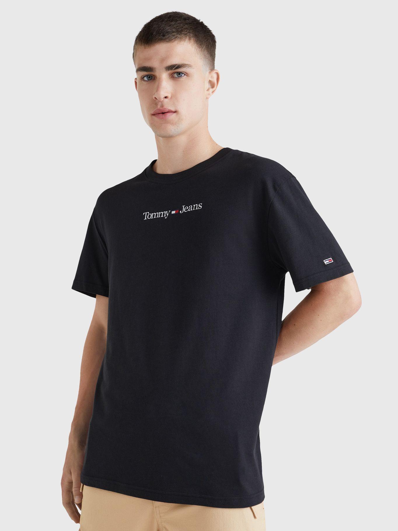 Polera Classic Linear Logo Negro Tommy Jeans-0