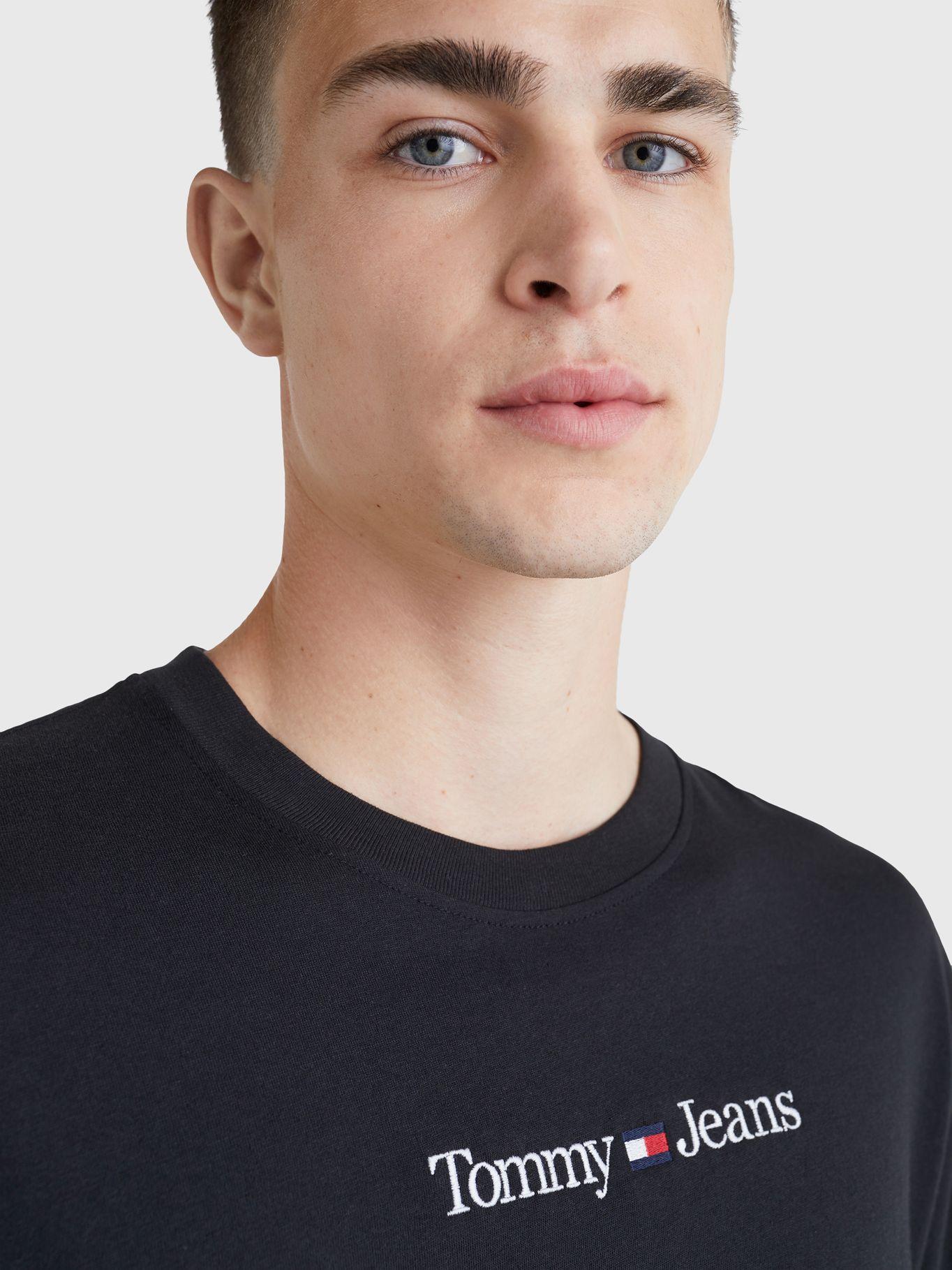 Polera Classic Linear Logo Negro Tommy Jeans-3