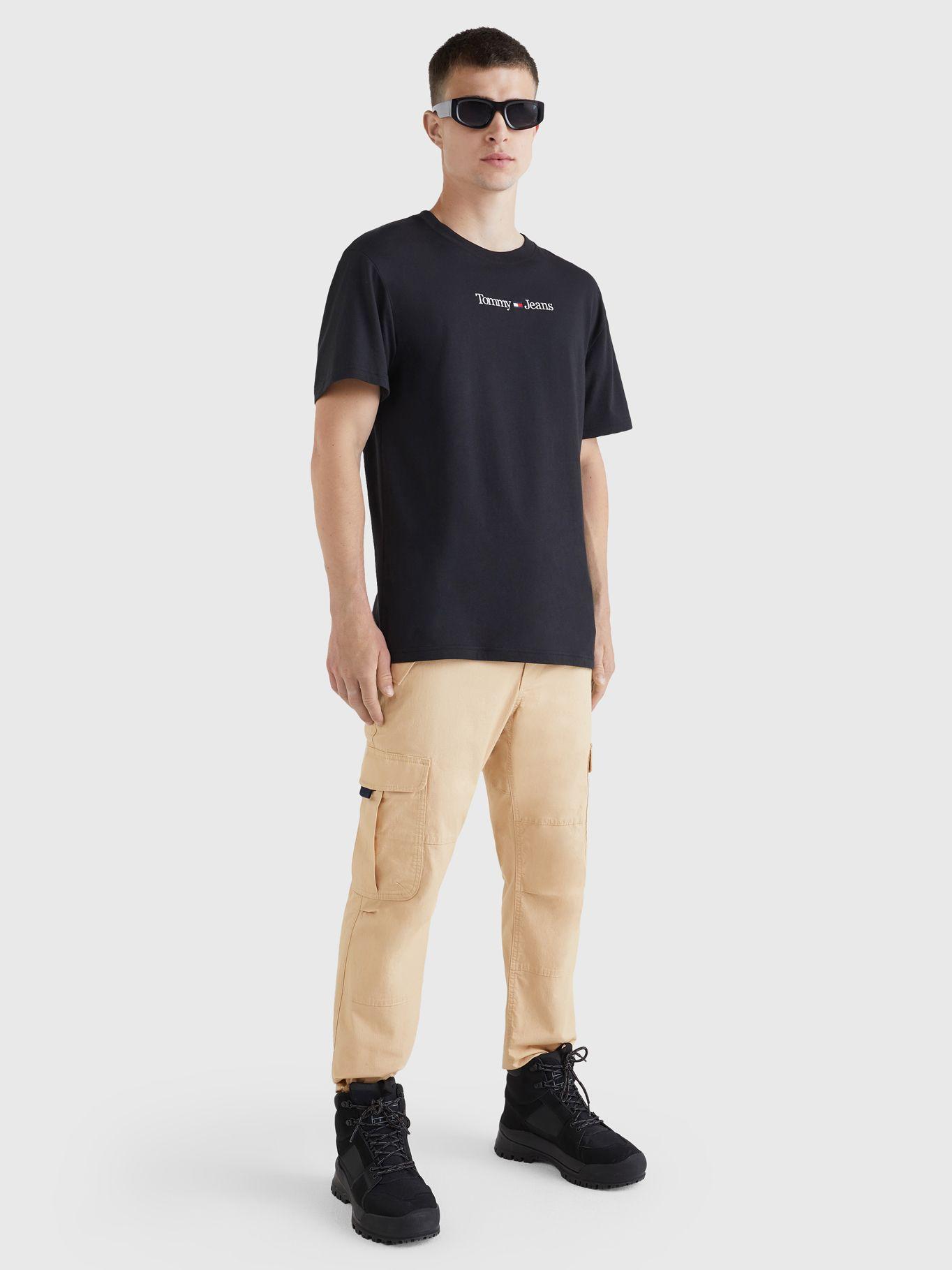 Polera Classic Linear Logo Negro Tommy Jeans-1