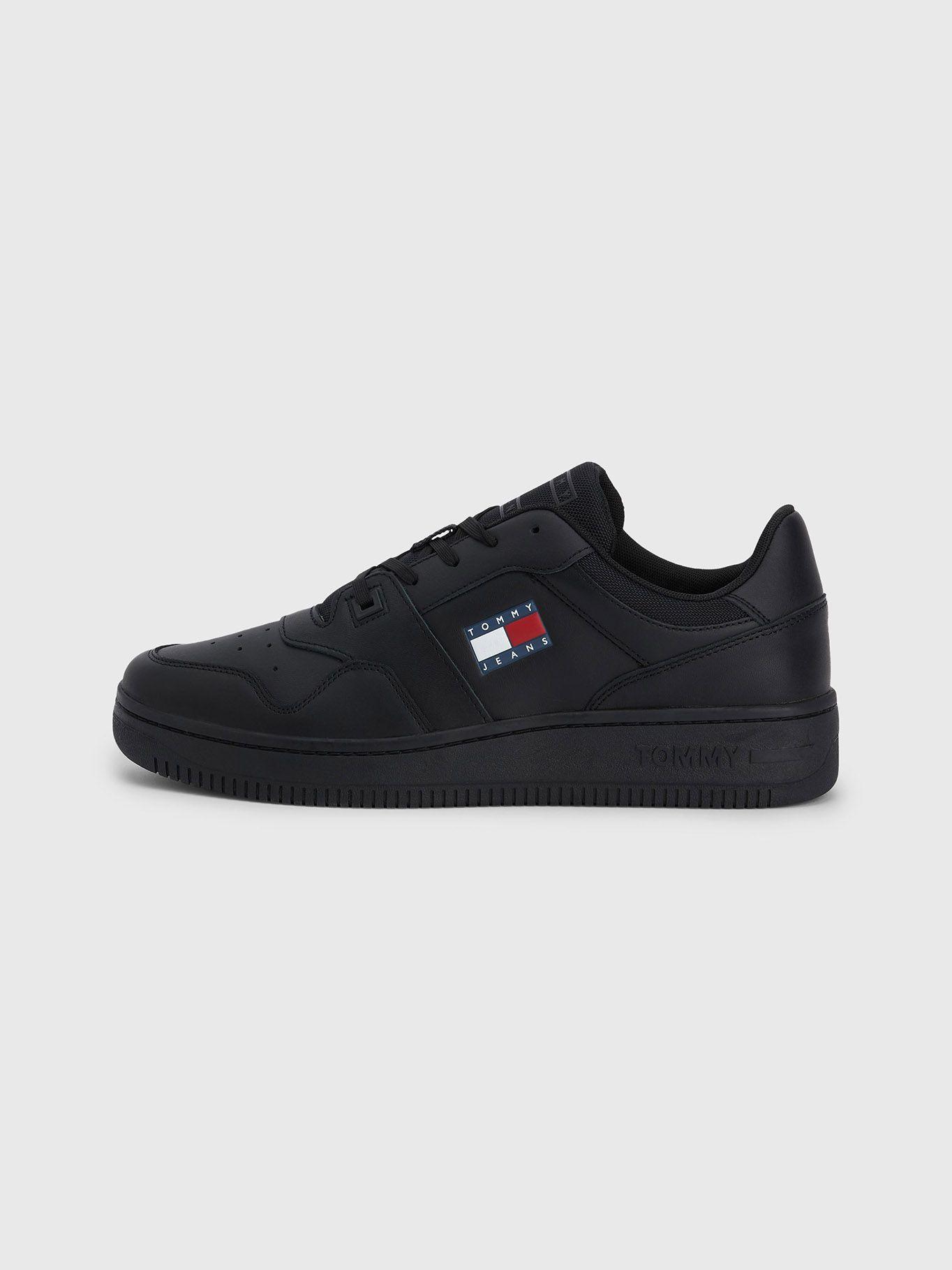 Zapatilla Sport Retro De Cuero Negro Tommy Hilfiger-3