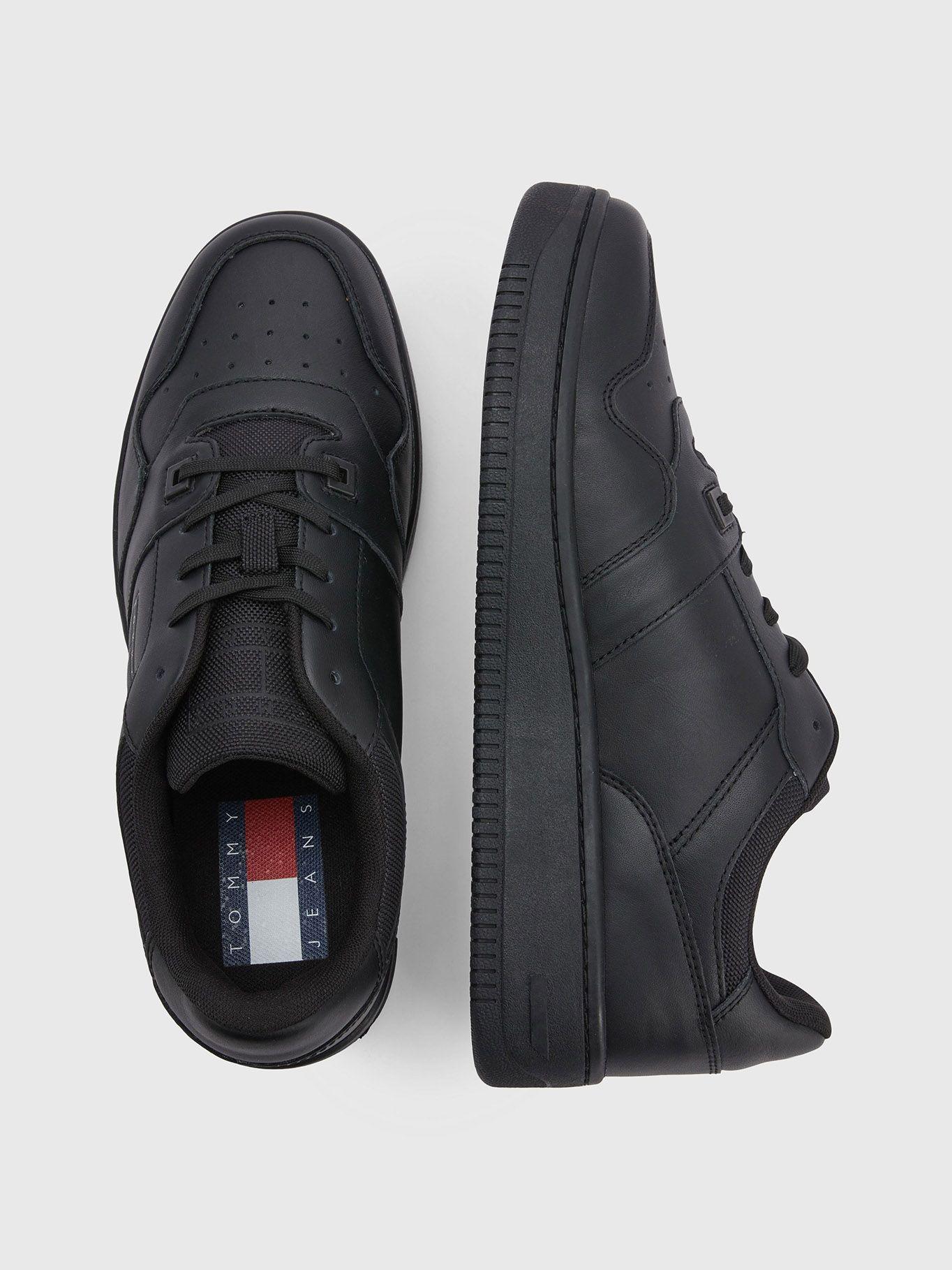 Zapatilla Sport Retro De Cuero Negro Tommy Hilfiger-2