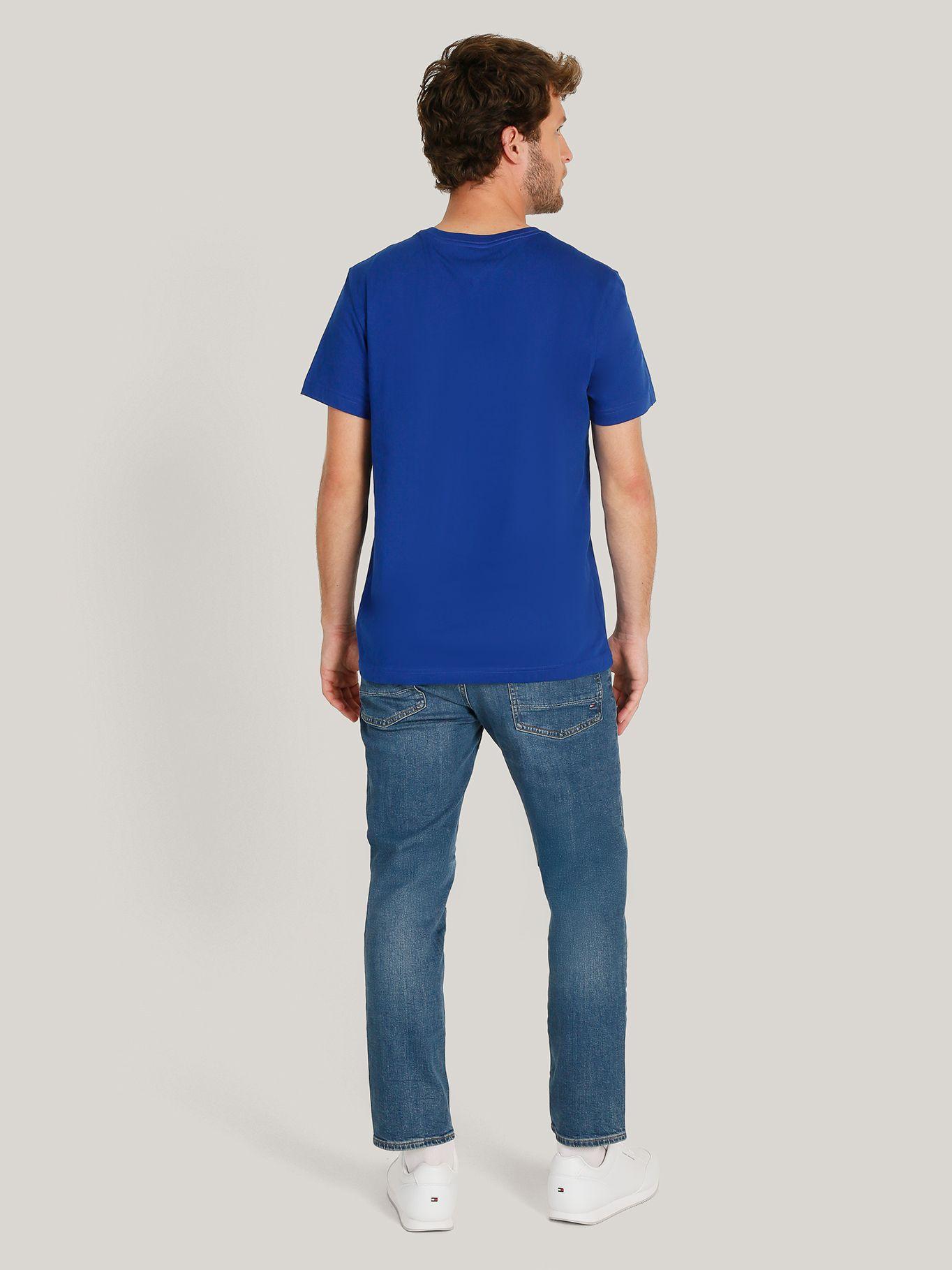Polera Essential Cotton C-Neck Slim D03 Azul Tommy Hilfiger-2