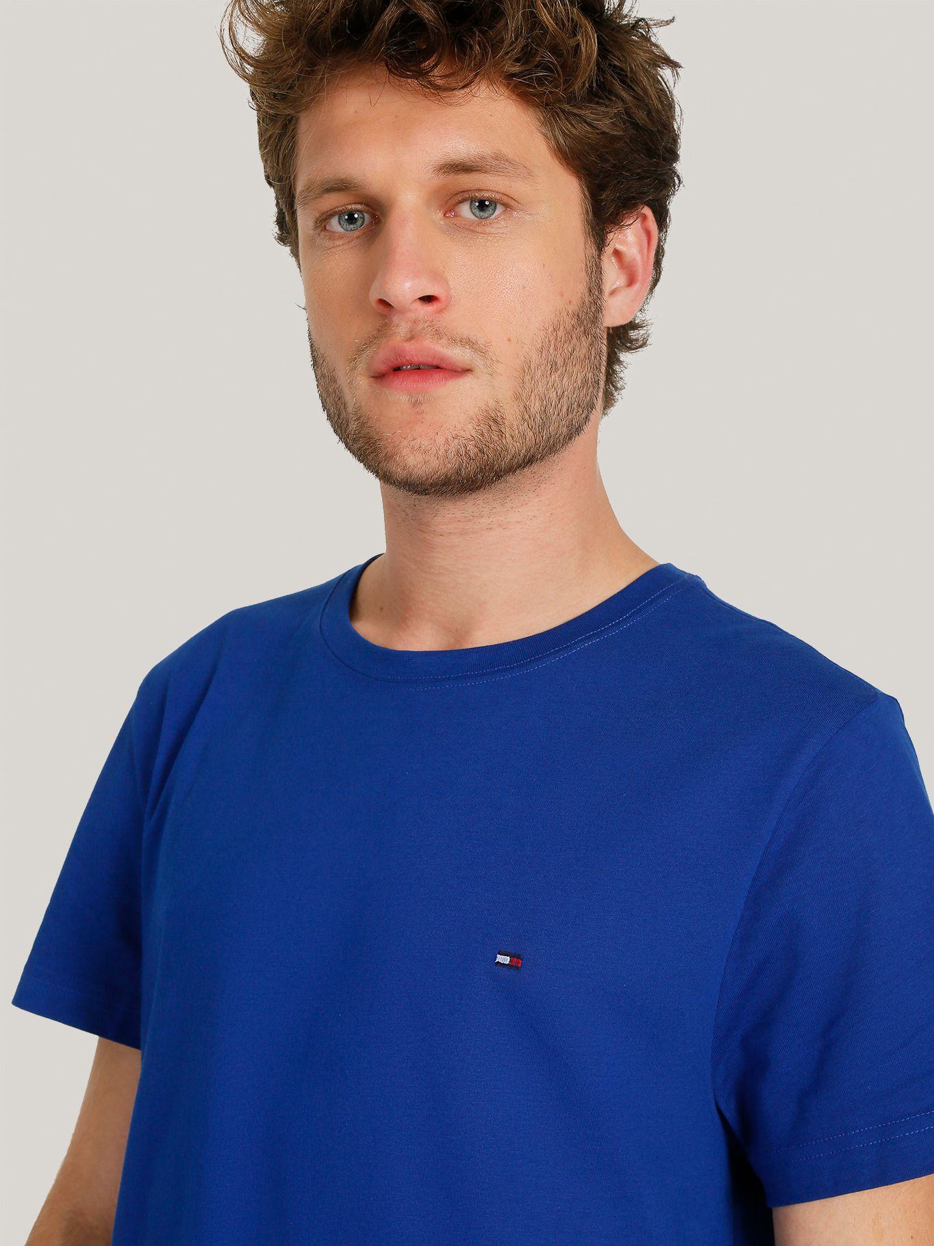 Polera Essential Cotton C-Neck Slim D03 Azul Tommy Hilfiger-3
